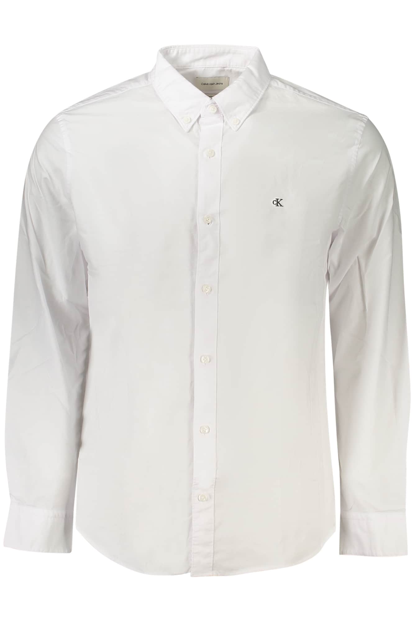CALVIN KLEIN HEREN LANGE MOUW SHIRT WIT