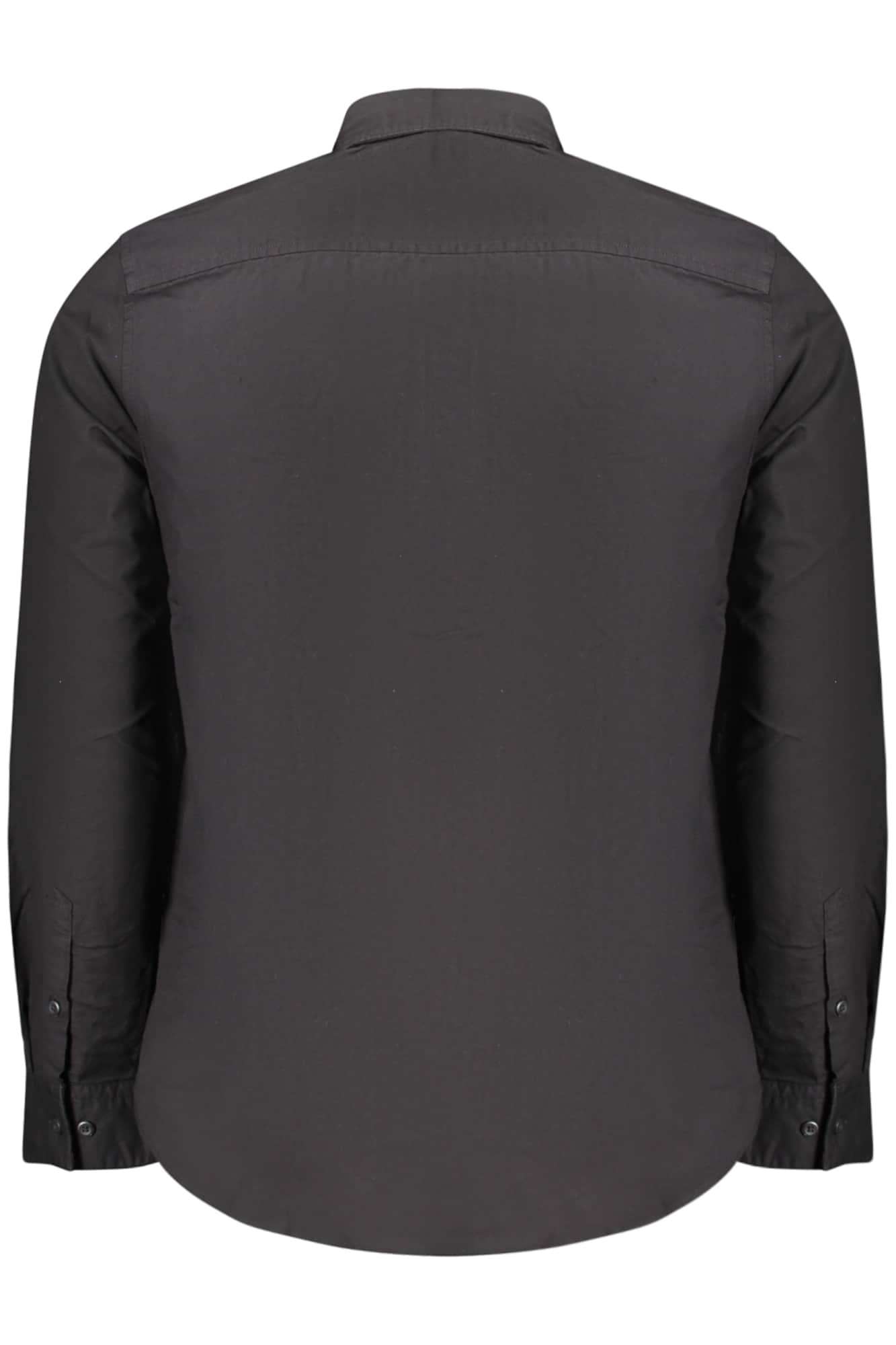 CALVIN KLEIN MEN'S LONG-SLEEVED SHIRT BLACK