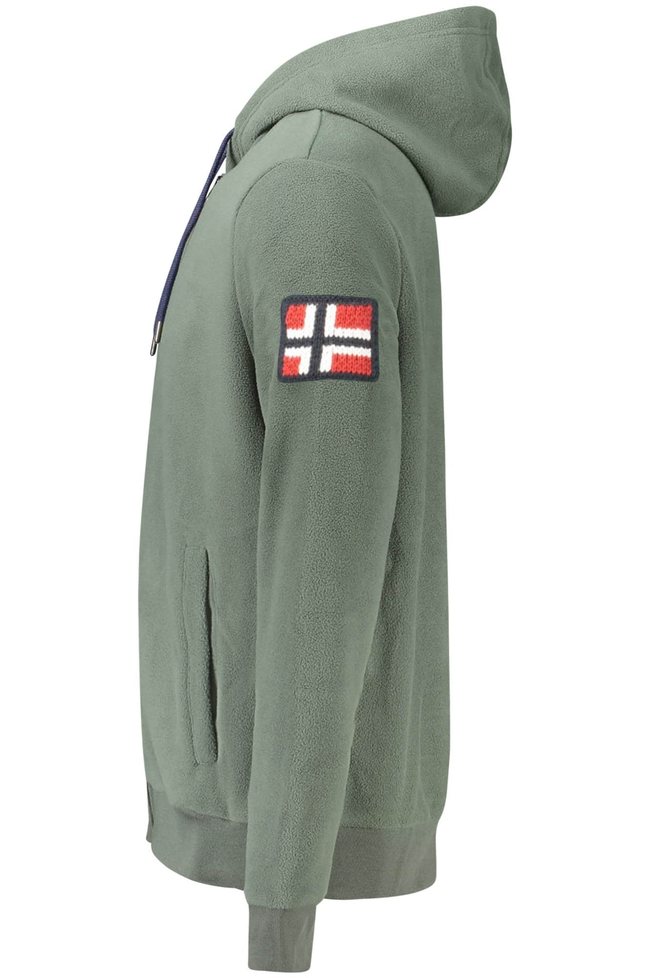 NORWAY 1963 MEN'S GREEN ZIP-UP SWEATSHIRT