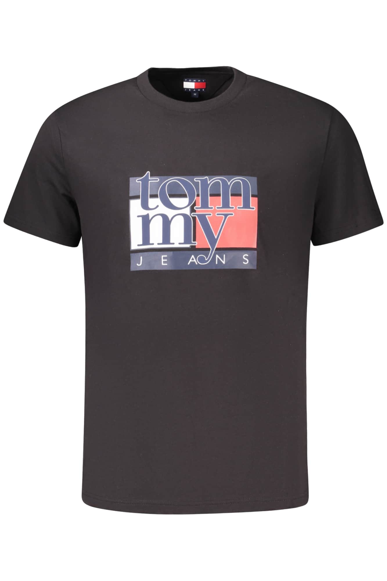 TOMMY HILFIGER HEREN KORTE MOUW T-SHIRT ZWART
