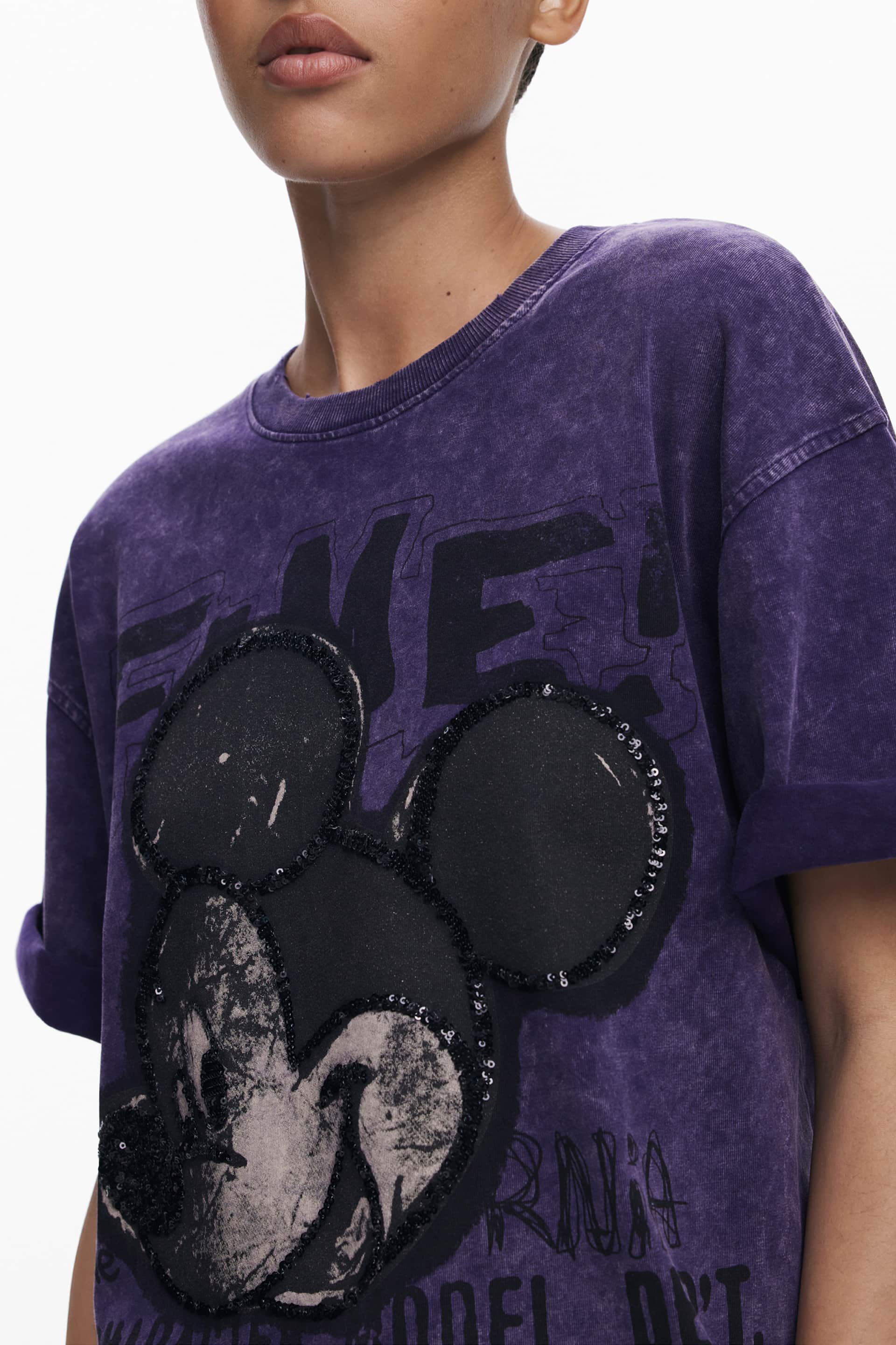 Desigual dames korte mouw t-shirt paars