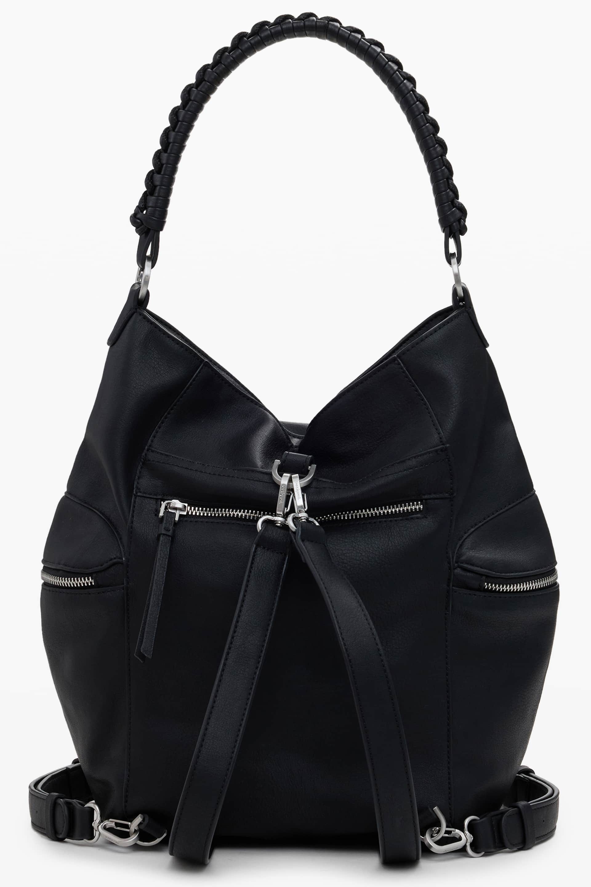 DESIGUAL DAMES ZWART RUGZAK