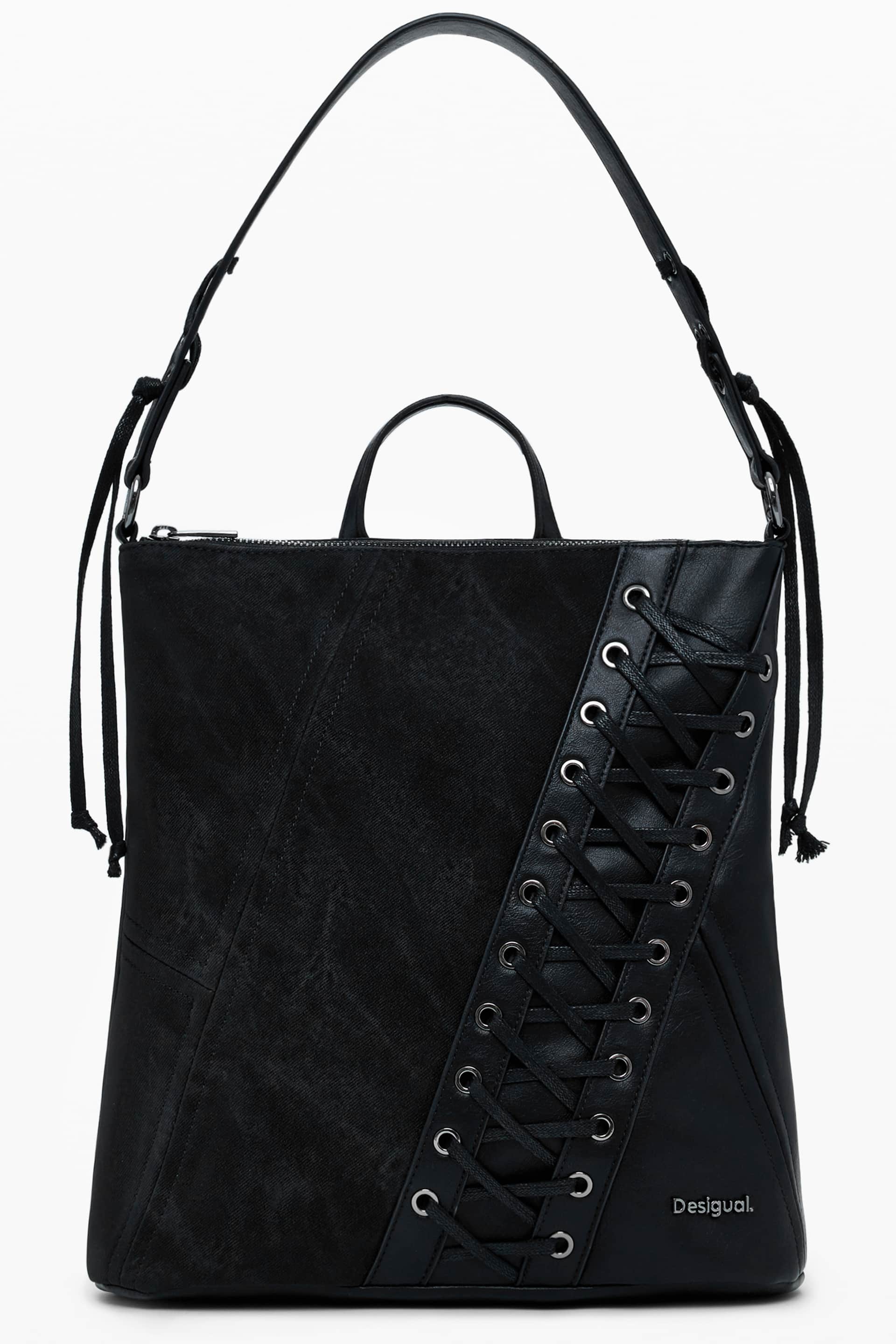 DESIGUAL WOMEN'S BLACK BACKPACK