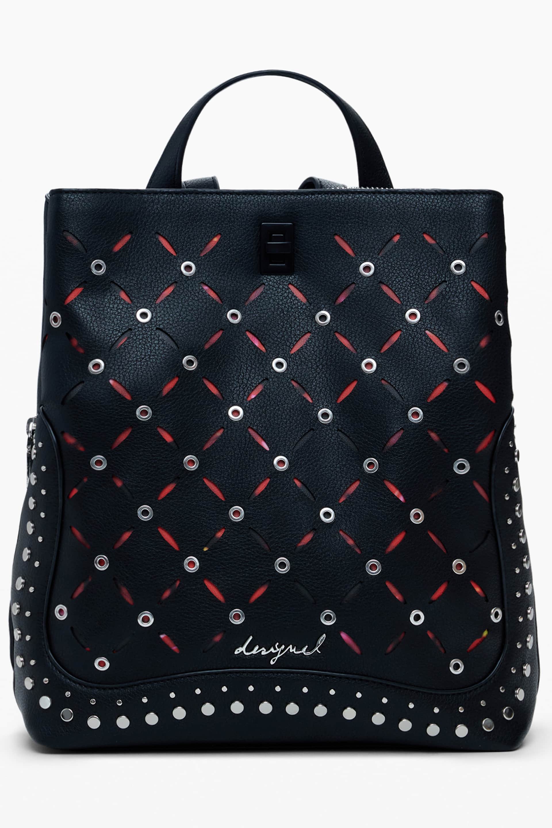 DESIGUAL WOMEN'S BLACK BACKPACK