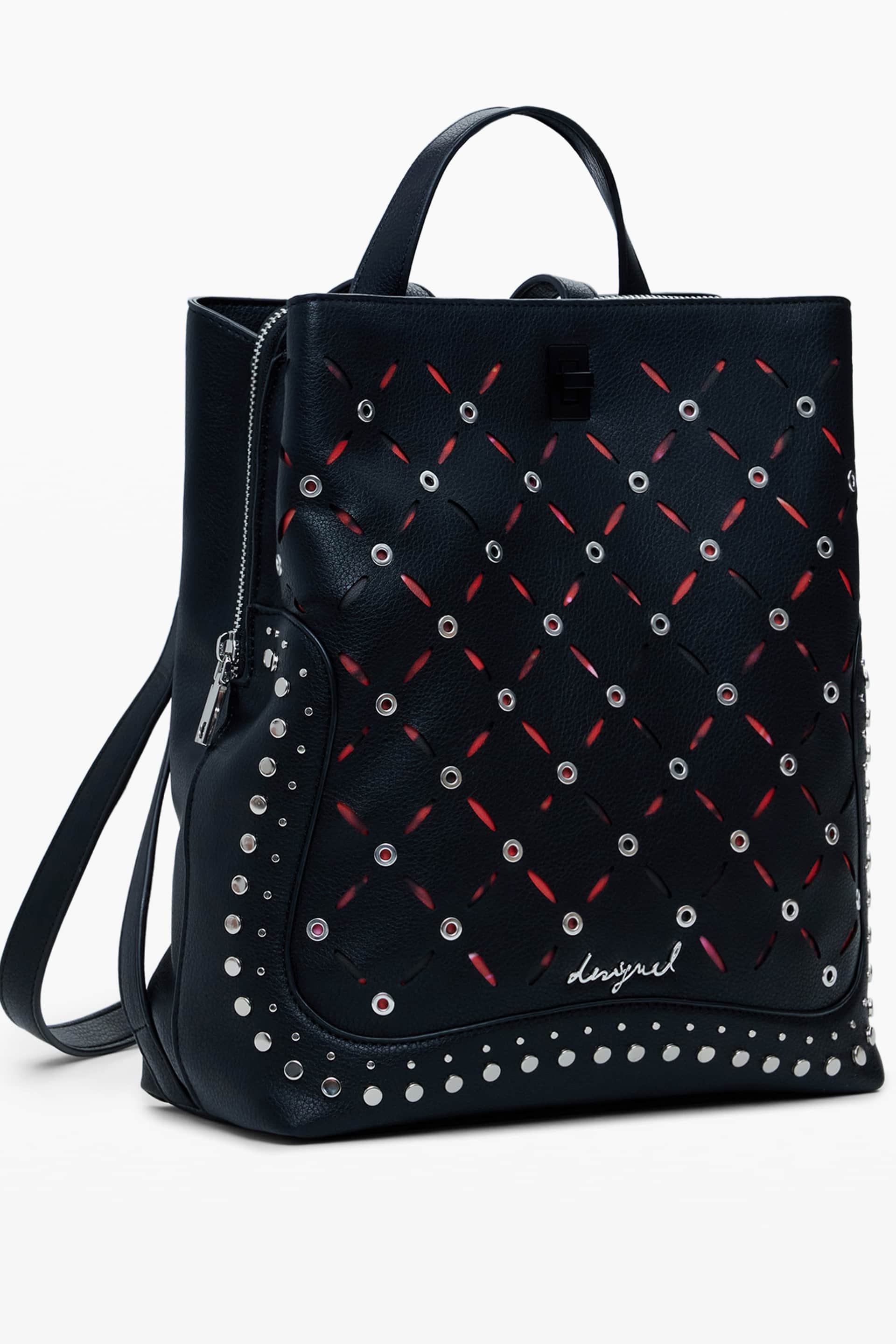 DESIGUAL WOMEN'S BLACK BACKPACK