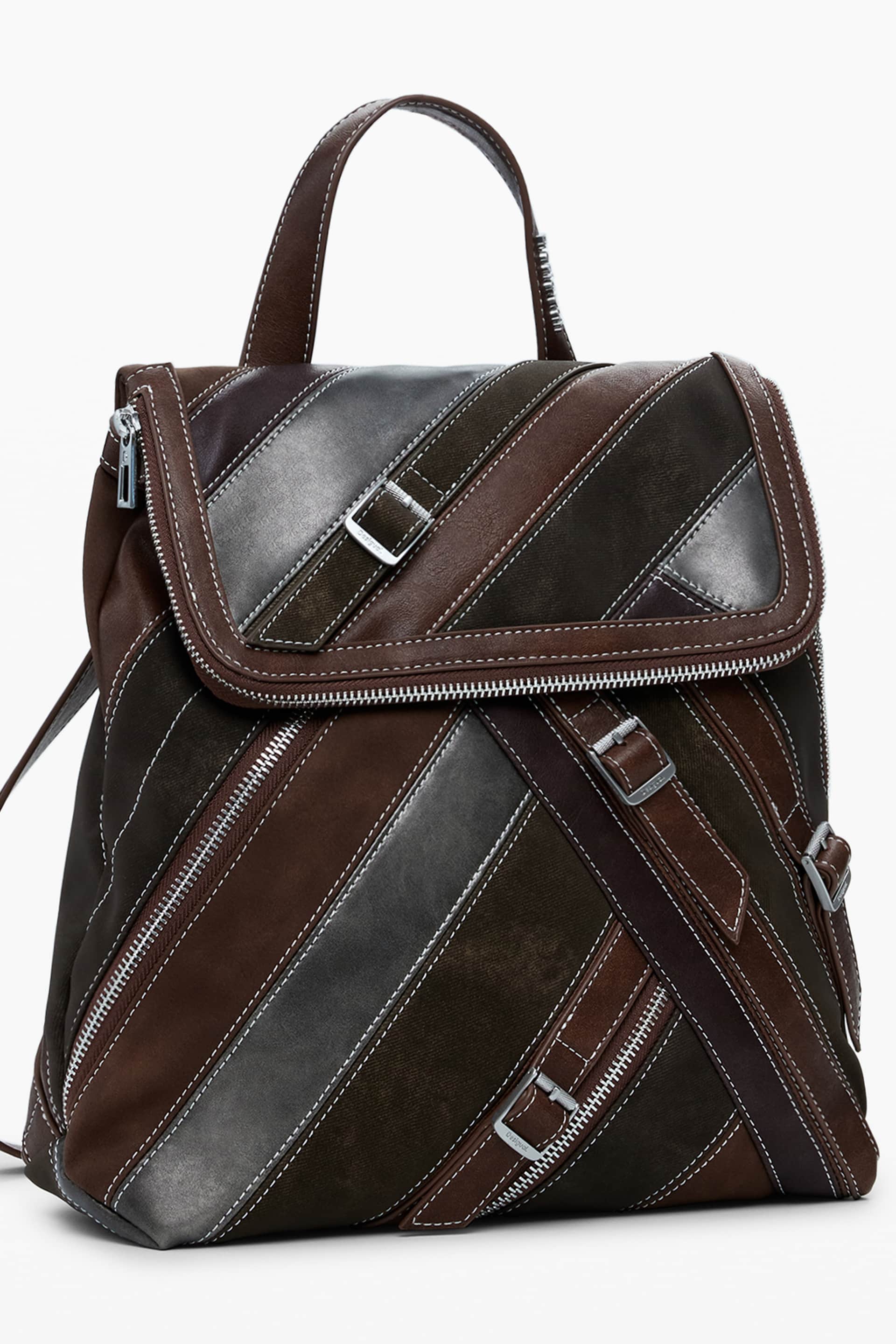 DESIGUAL WOMEN'S BROWN BACKPACK