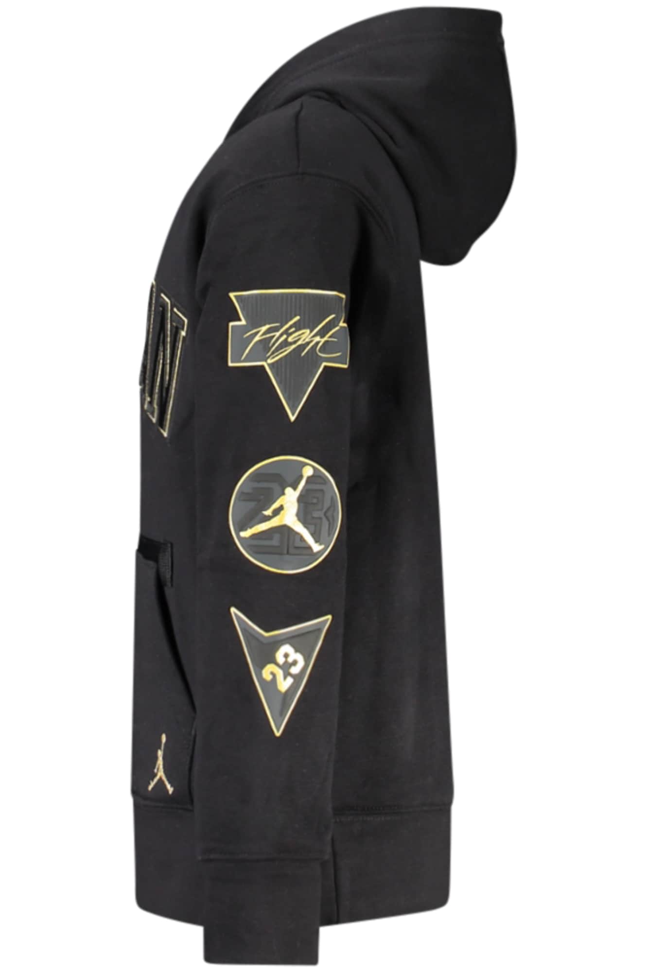 JORDAN MEN'S BLACK ZIP-UP SWEATSHIRT