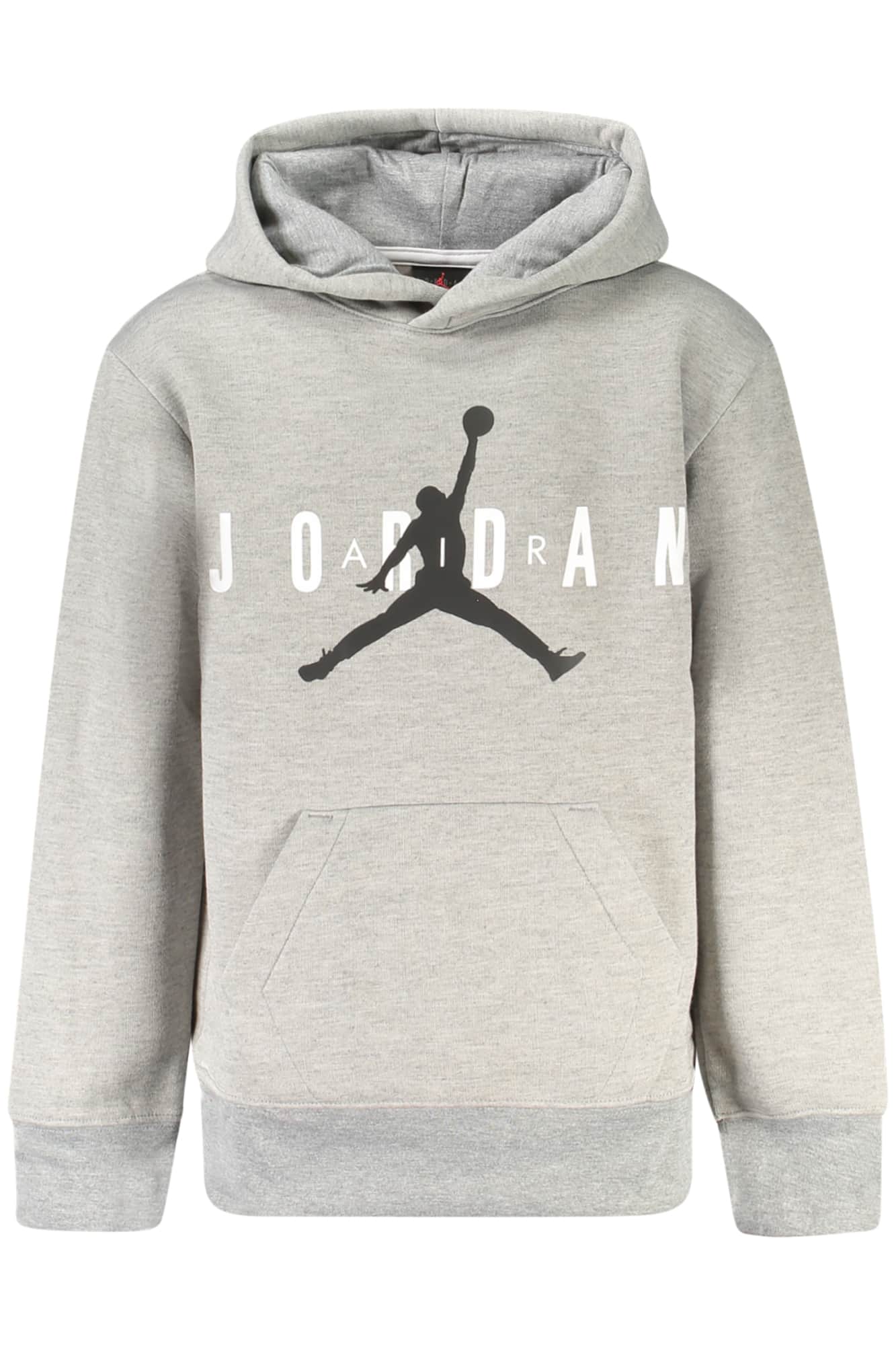 JORDAN MEN'S GRAY ZIP-UP SWEATSHIRT