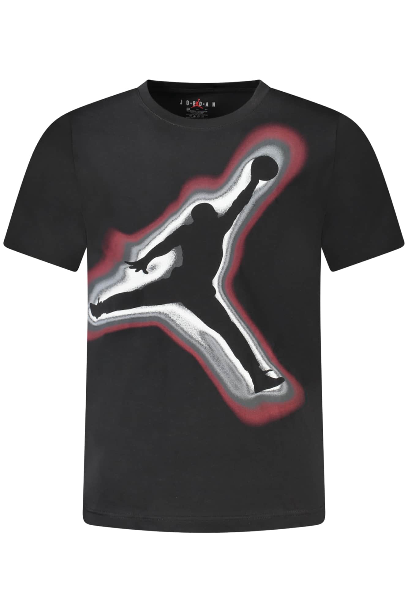 Jordan korte mouw t-shirt voor kinder, zwart