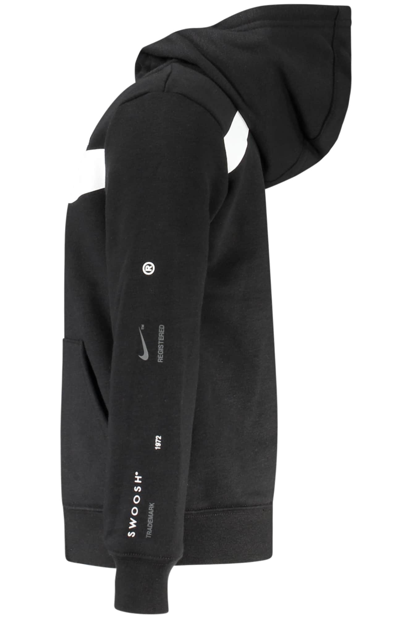 NIKE KIDS' BLACK ZIP-UP SWEATSHIRT