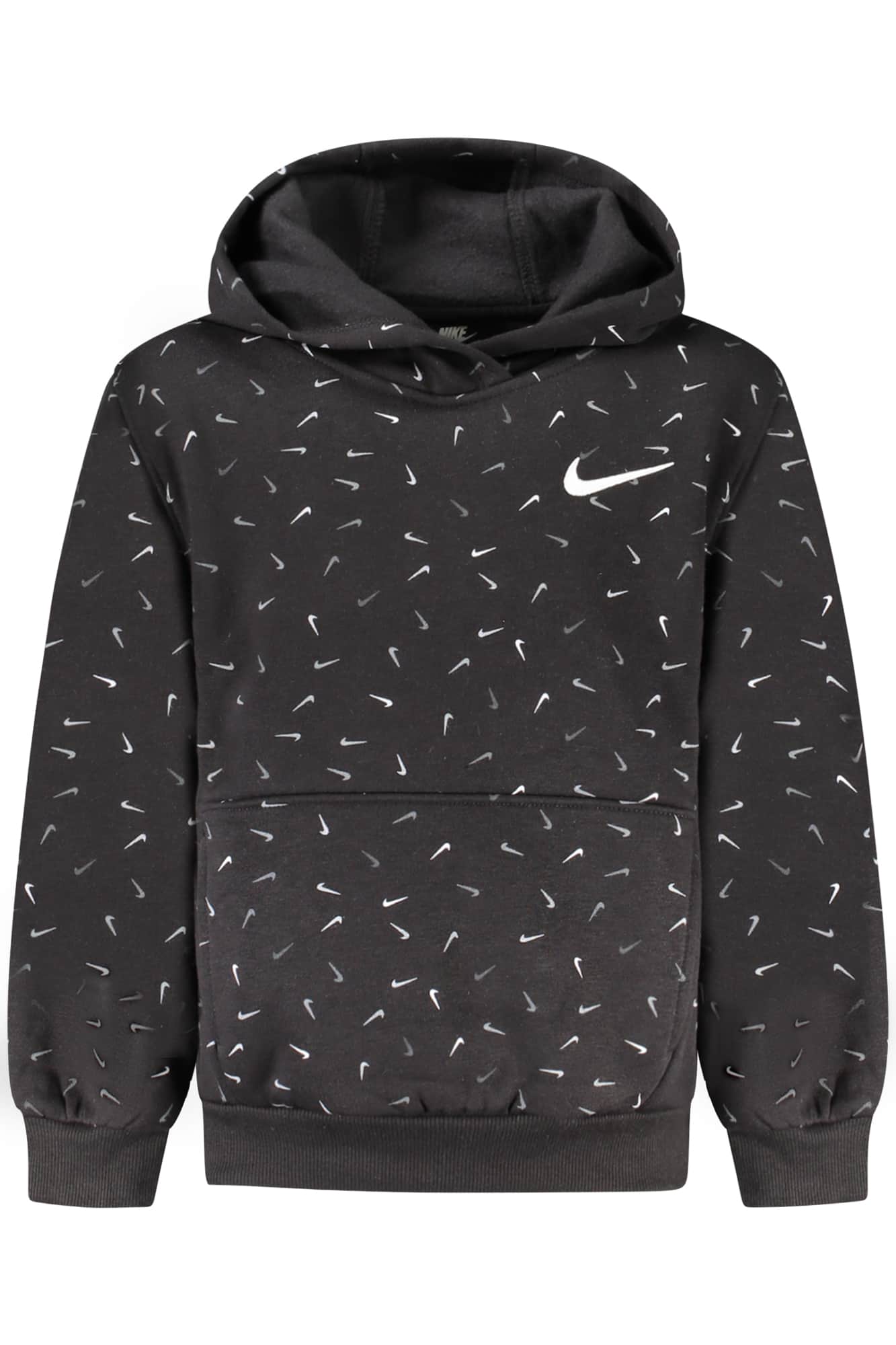 NIKE KIDS' BLACK ZIP-UP SWEATSHIRT