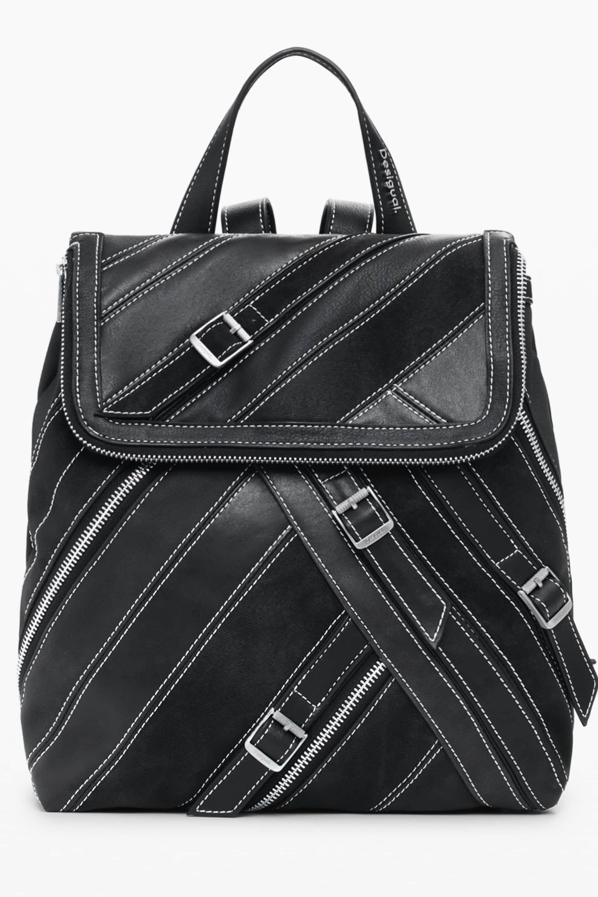 DESIGUAL WOMEN'S BLACK BACKPACK