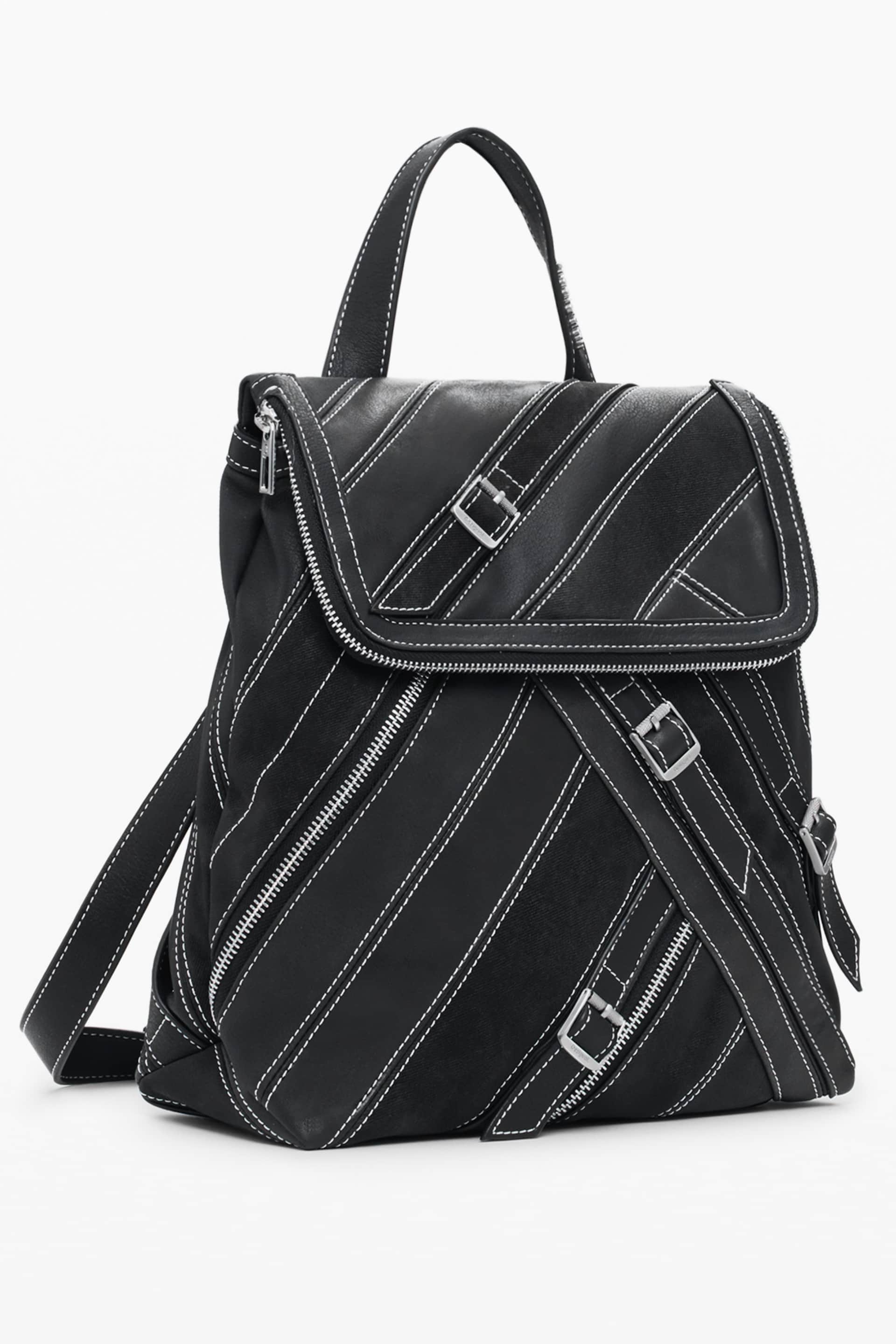 DESIGUAL WOMEN'S BLACK BACKPACK