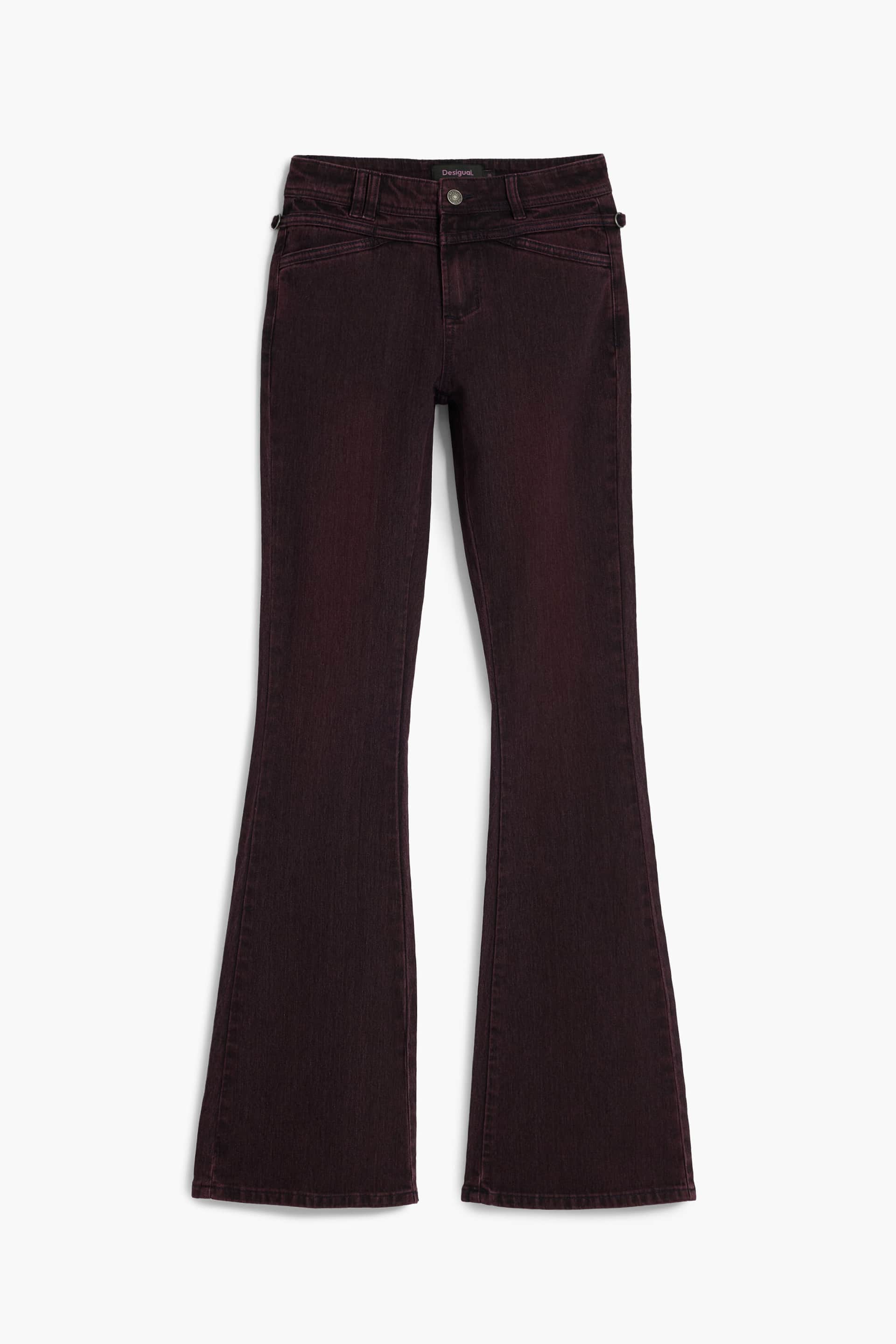 DESIGUAL WOMEN'S DENIM JEANS PURPLE