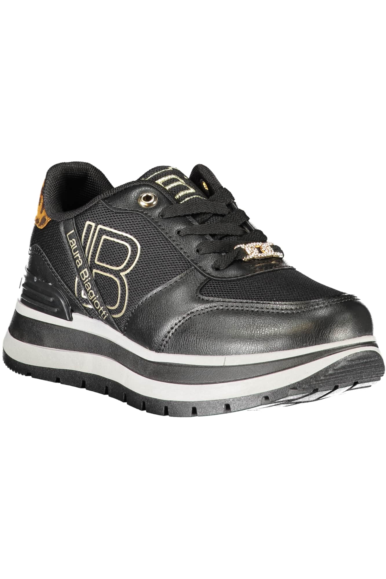 LAURA BIAGIOTTI WOMEN'S BLACK SPORTS SHOES