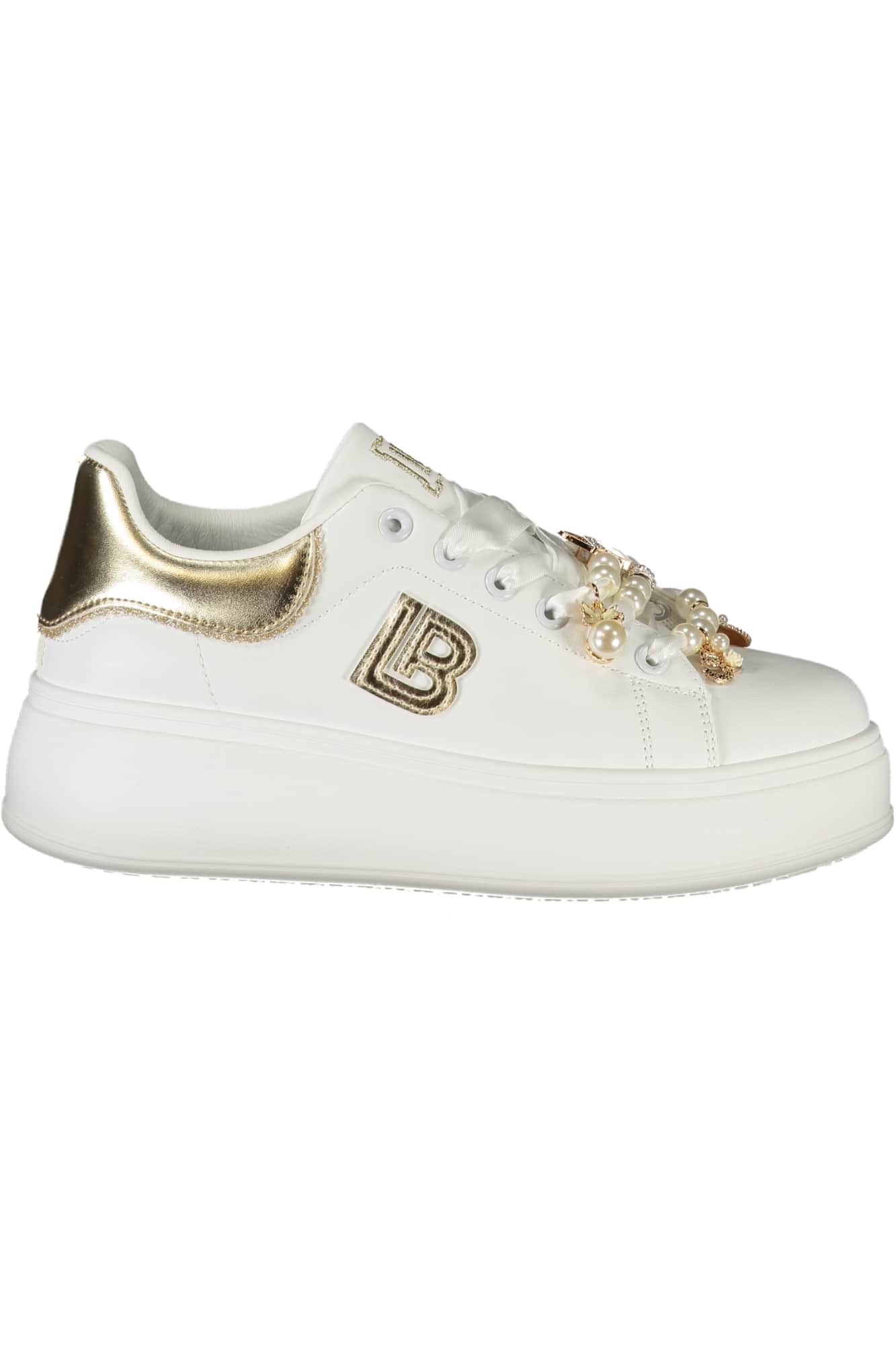 LAURA BIAGIOTTI WOMEN'S WHITE SPORTS SHOES