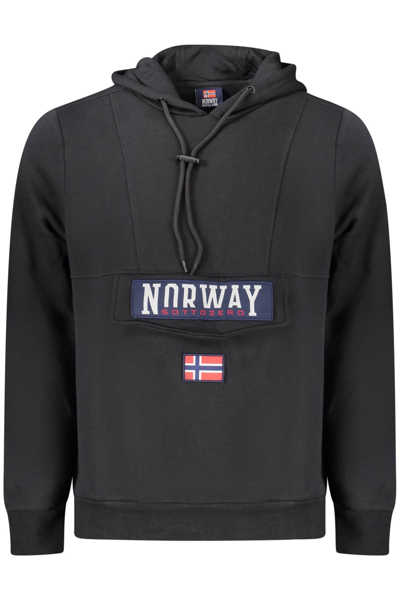 NORWAY 1963 MEN'S BLACK ZIP-UP SWEATSHIRT