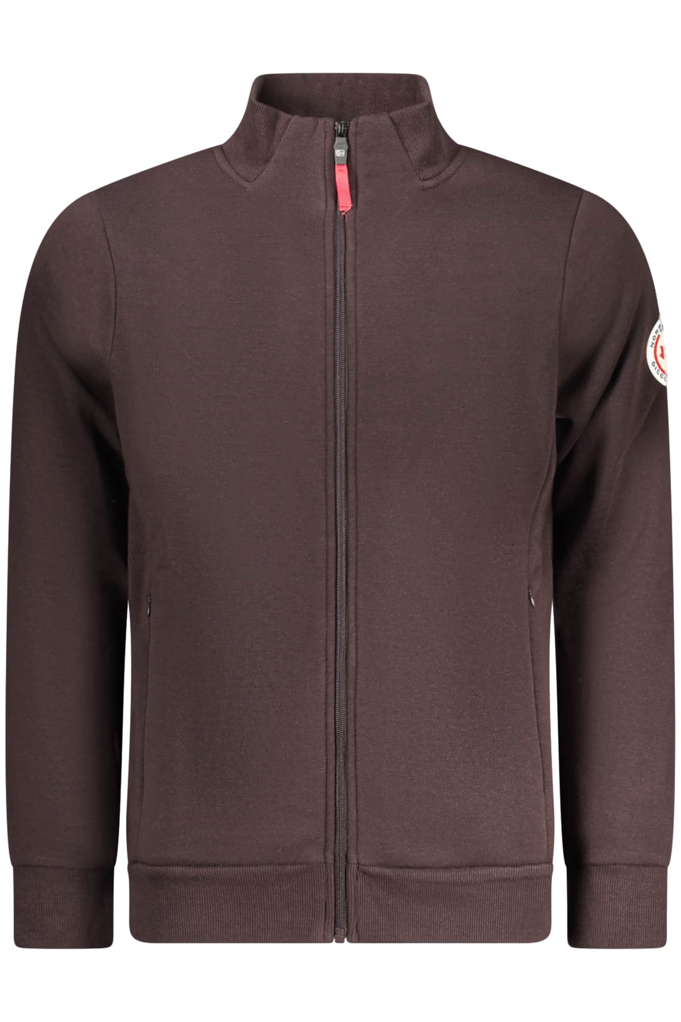 NORWAY 1963 MEN'S BROWN ZIP-UP SWEATSHIRT