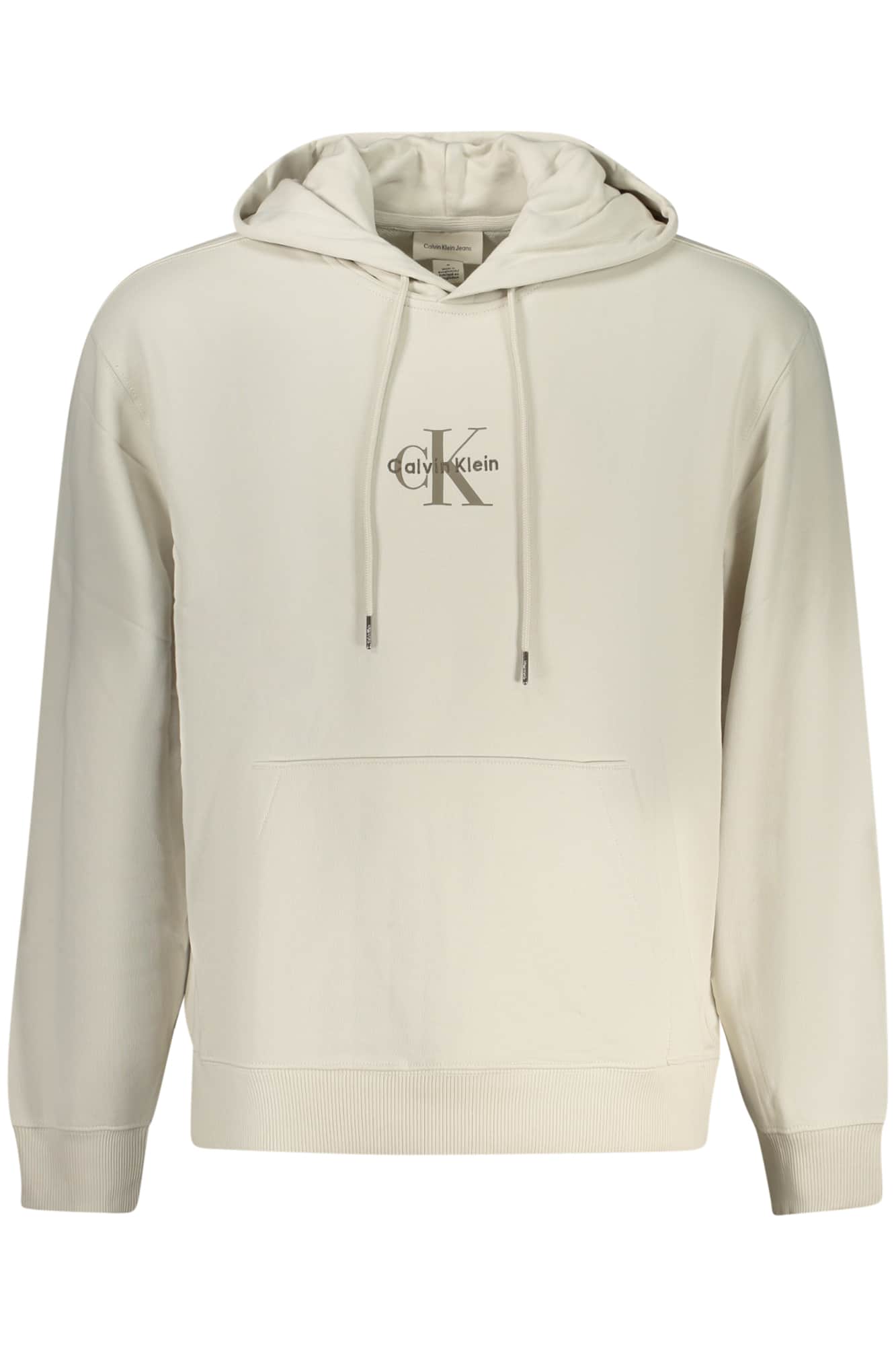 CALVIN KLEIN MEN'S ZIP-UP SWEATSHIRT, BEIGE