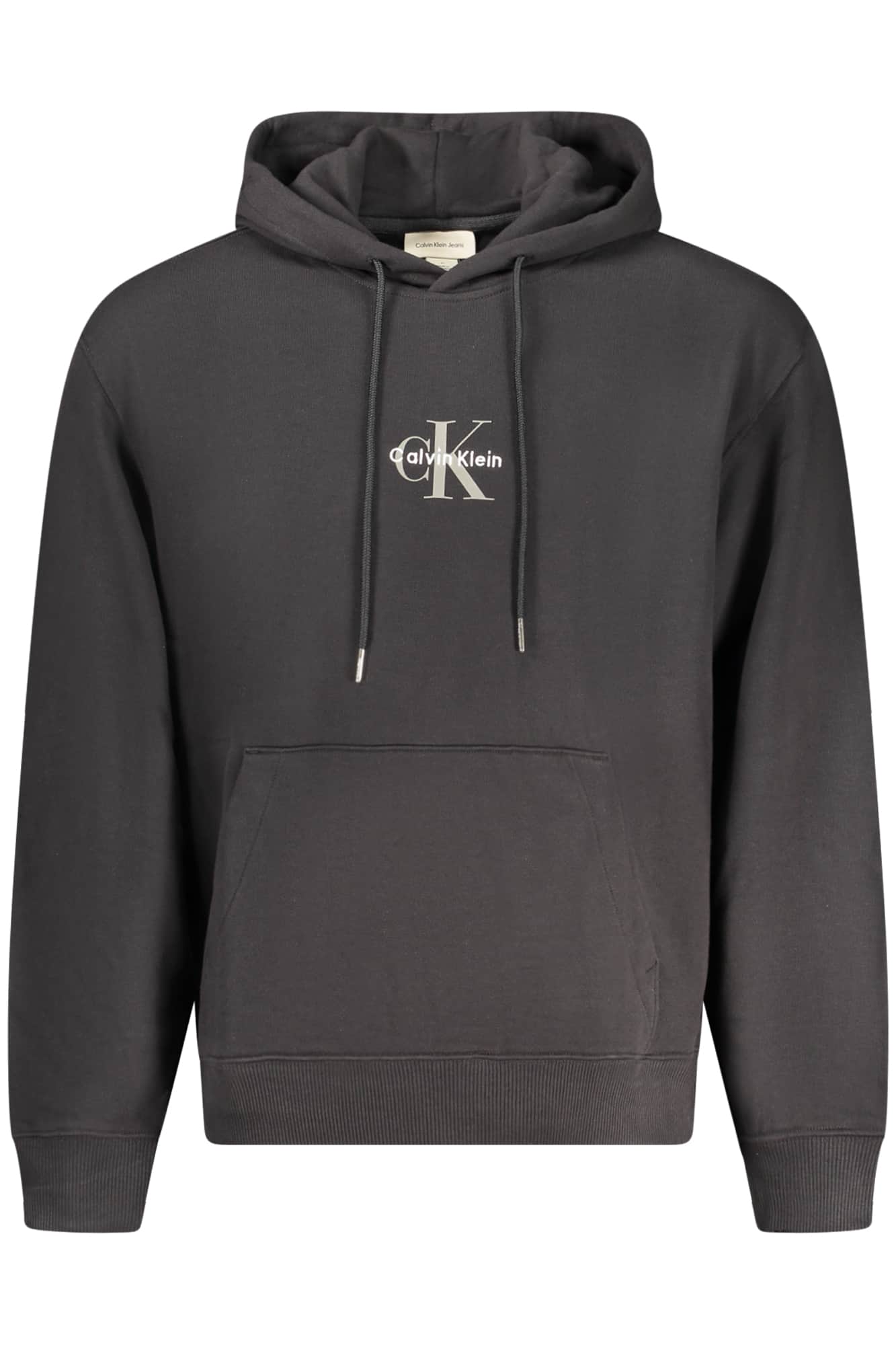 CALVIN KLEIN MEN'S BLACK ZIP-UP SWEATSHIRT