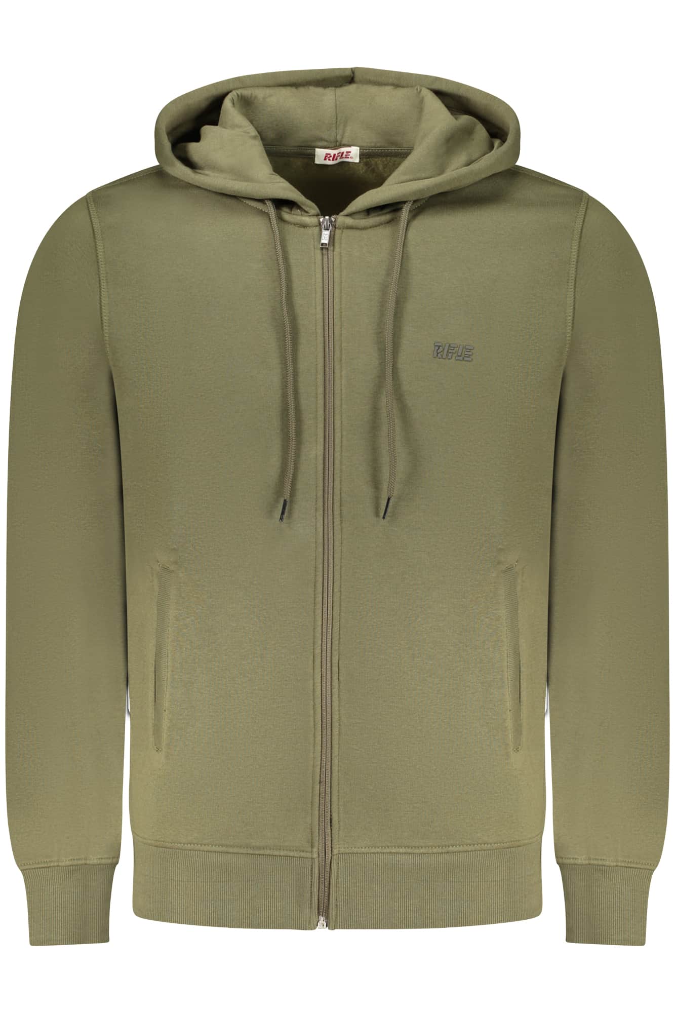 RIFLE MEN'S BROWN ZIP-UP SWEATSHIRT