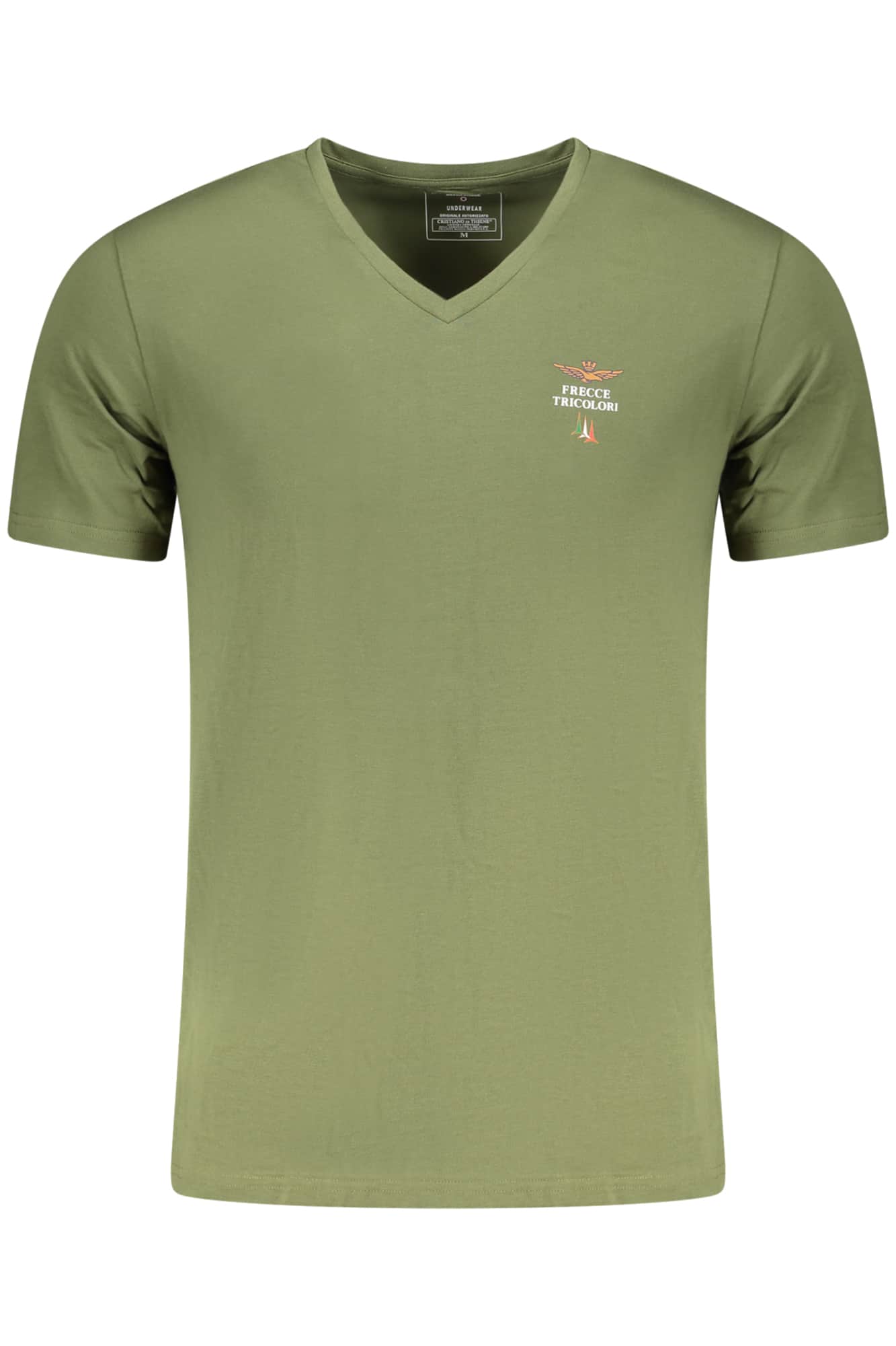AERONAUTICA MILITARE MEN'S GREEN OUTDOOR T-SHIRT
