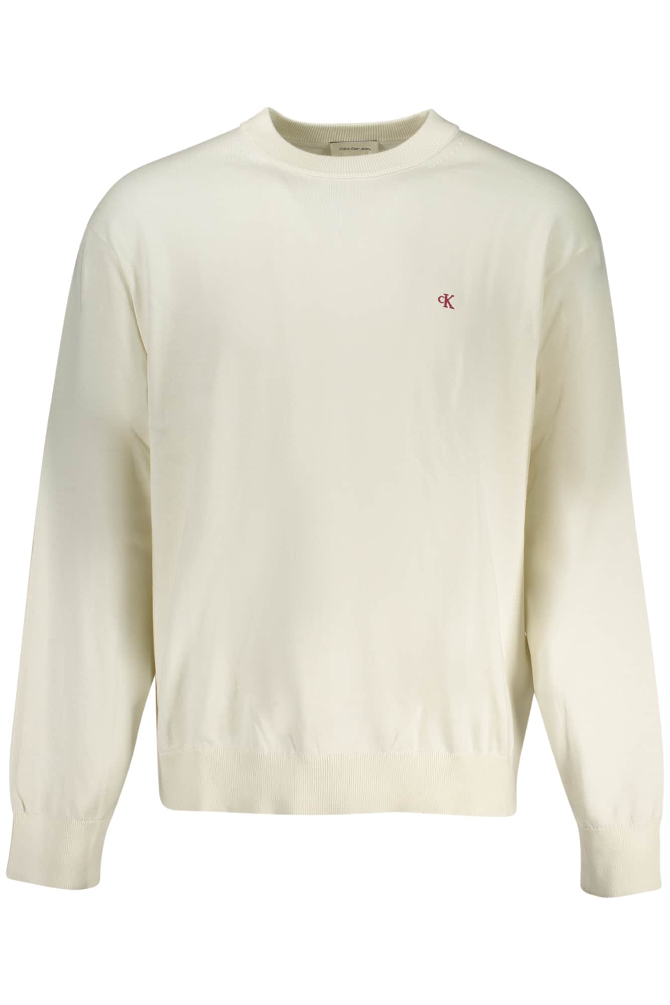 CALVIN KLEIN MEN'S WHITE SWEATER