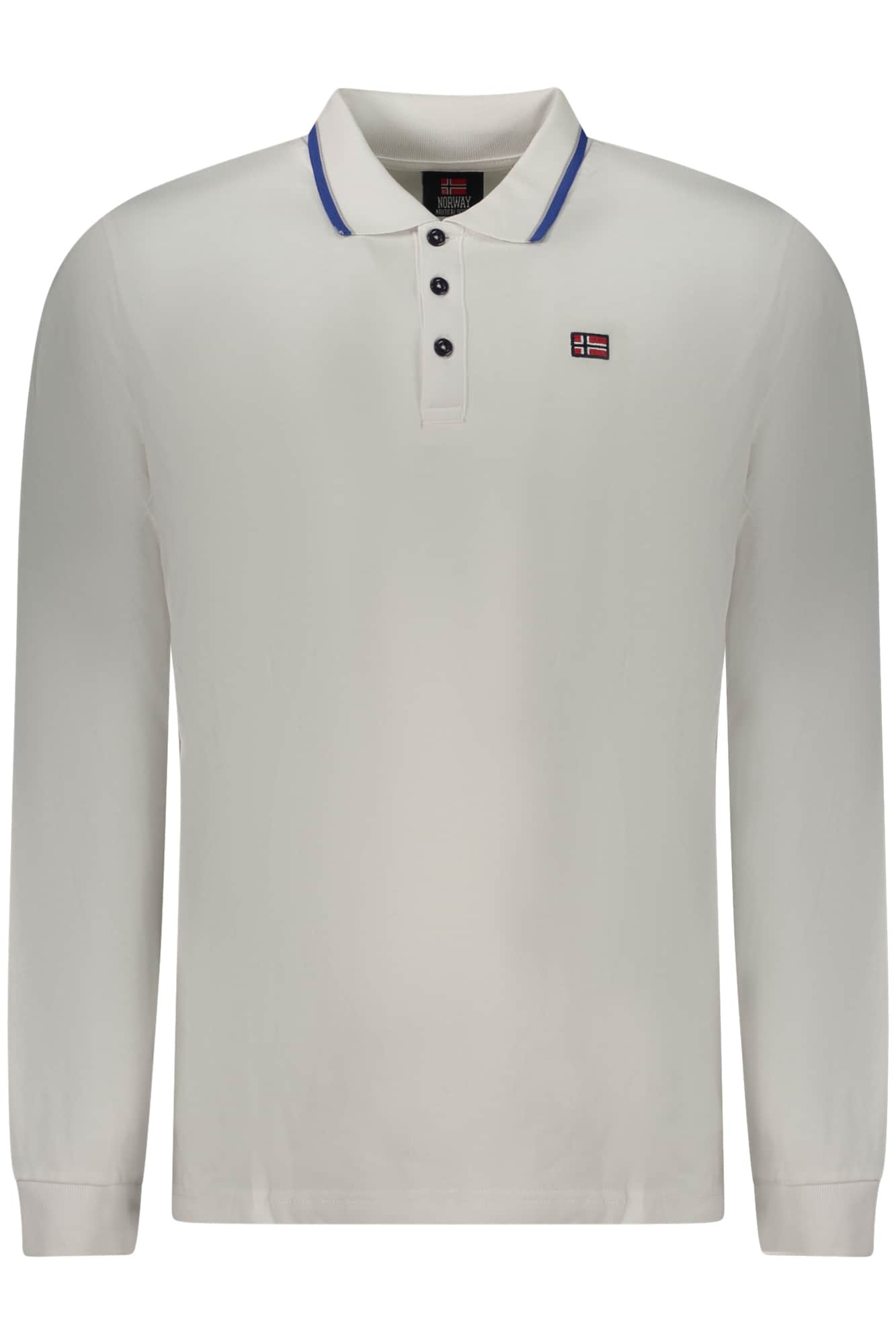 NORWAY 1963 MEN'S LONG-SLEEVED POLO SHIRT WHITE