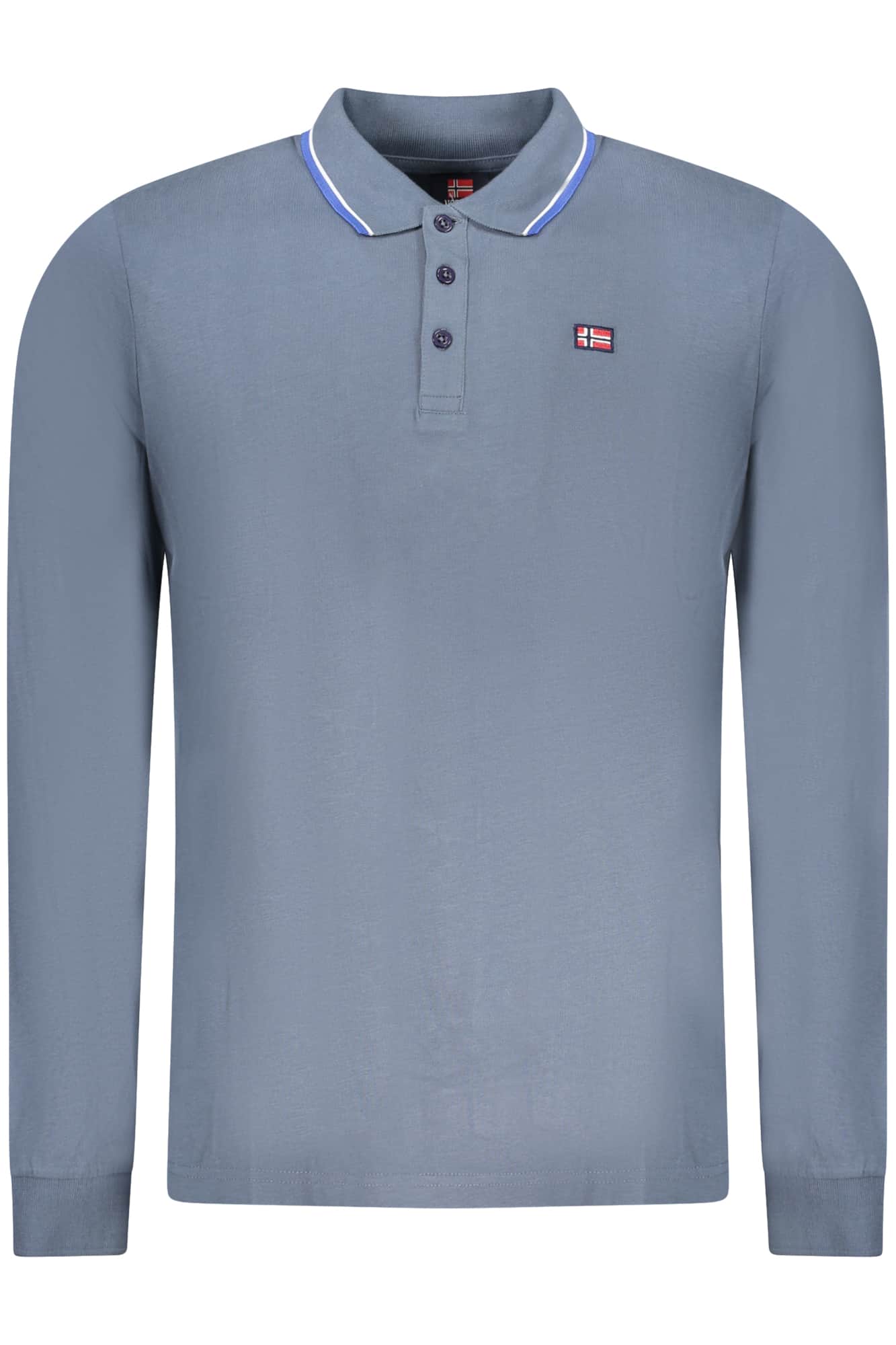 Norway 1963 heren lange mouw polo, bruin