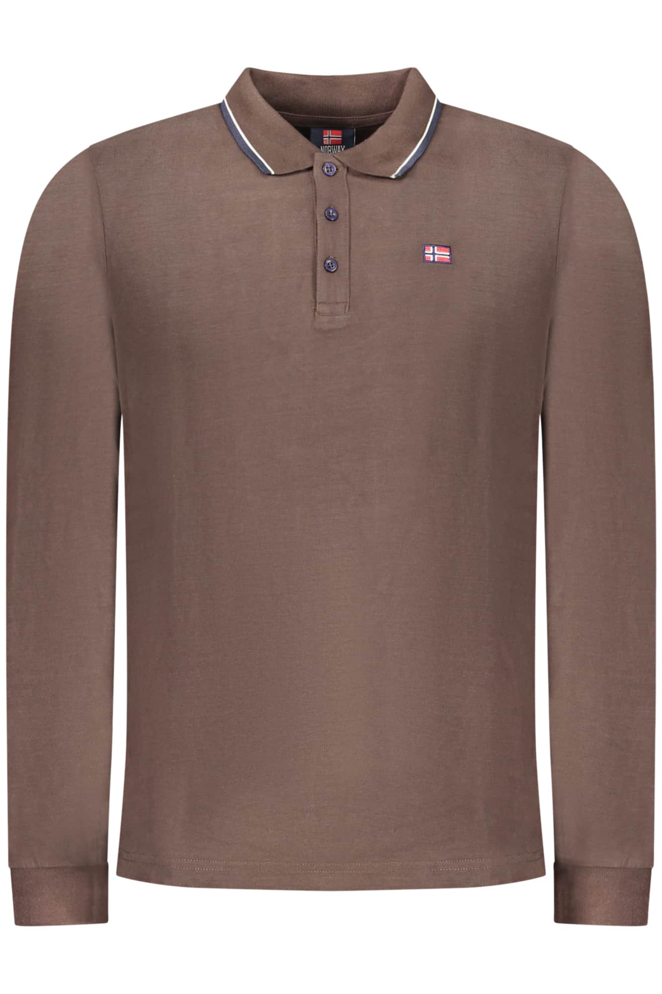 NORWAY 1963 LONG SLEEVE POLO MEN WHITE