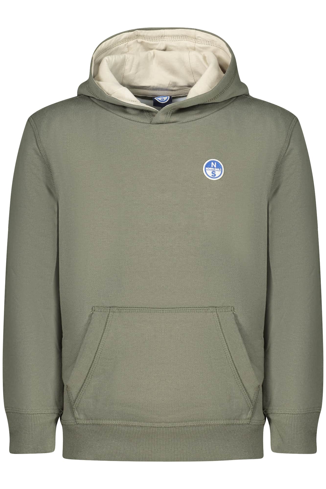 NORTH SAILS CHILDREN'S ZIP-UP SWEATSHIRT, GREEN