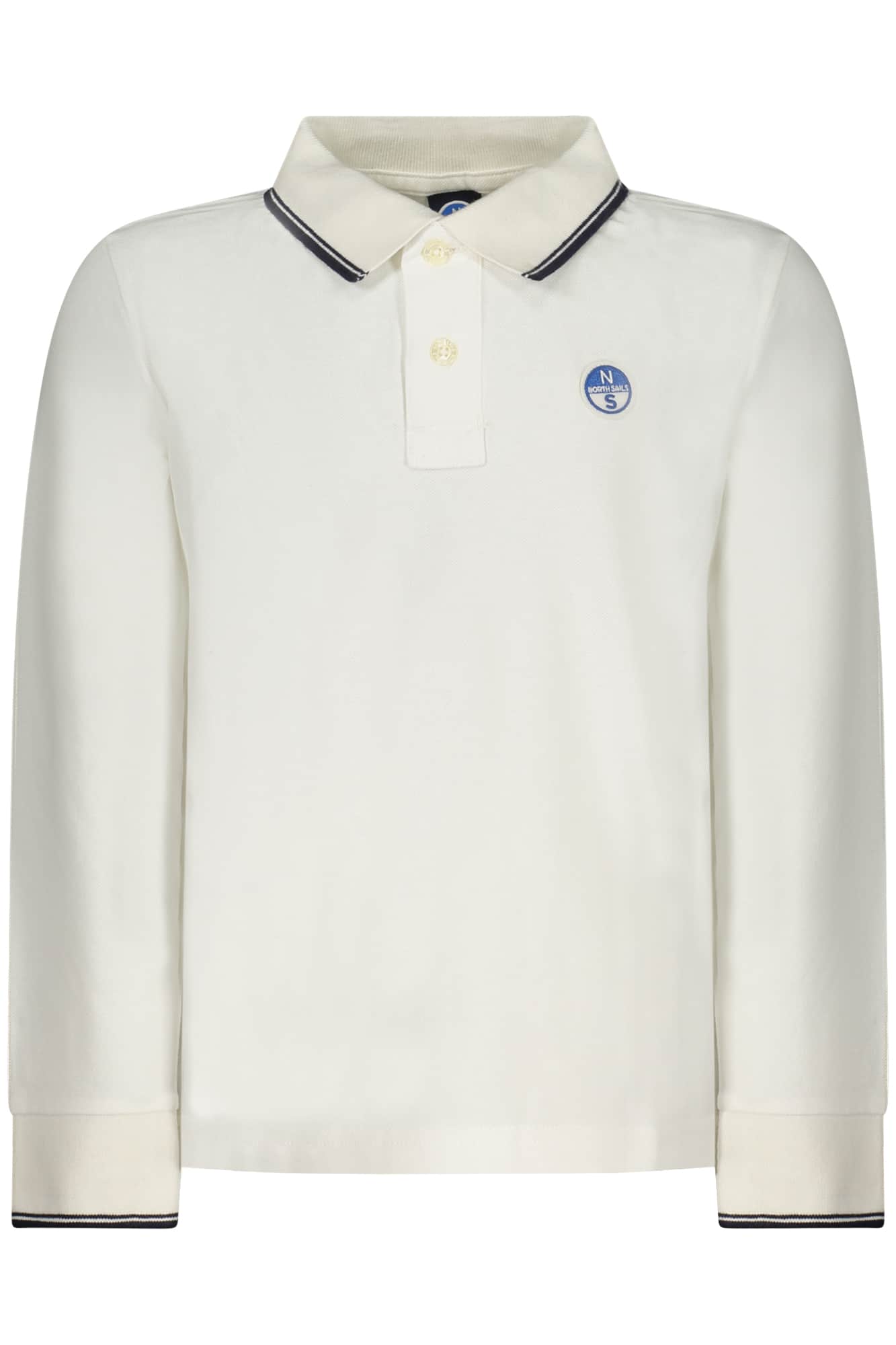 NORTH SAILS KIDS' LONG-SLEEVED POLO SHIRT, RED