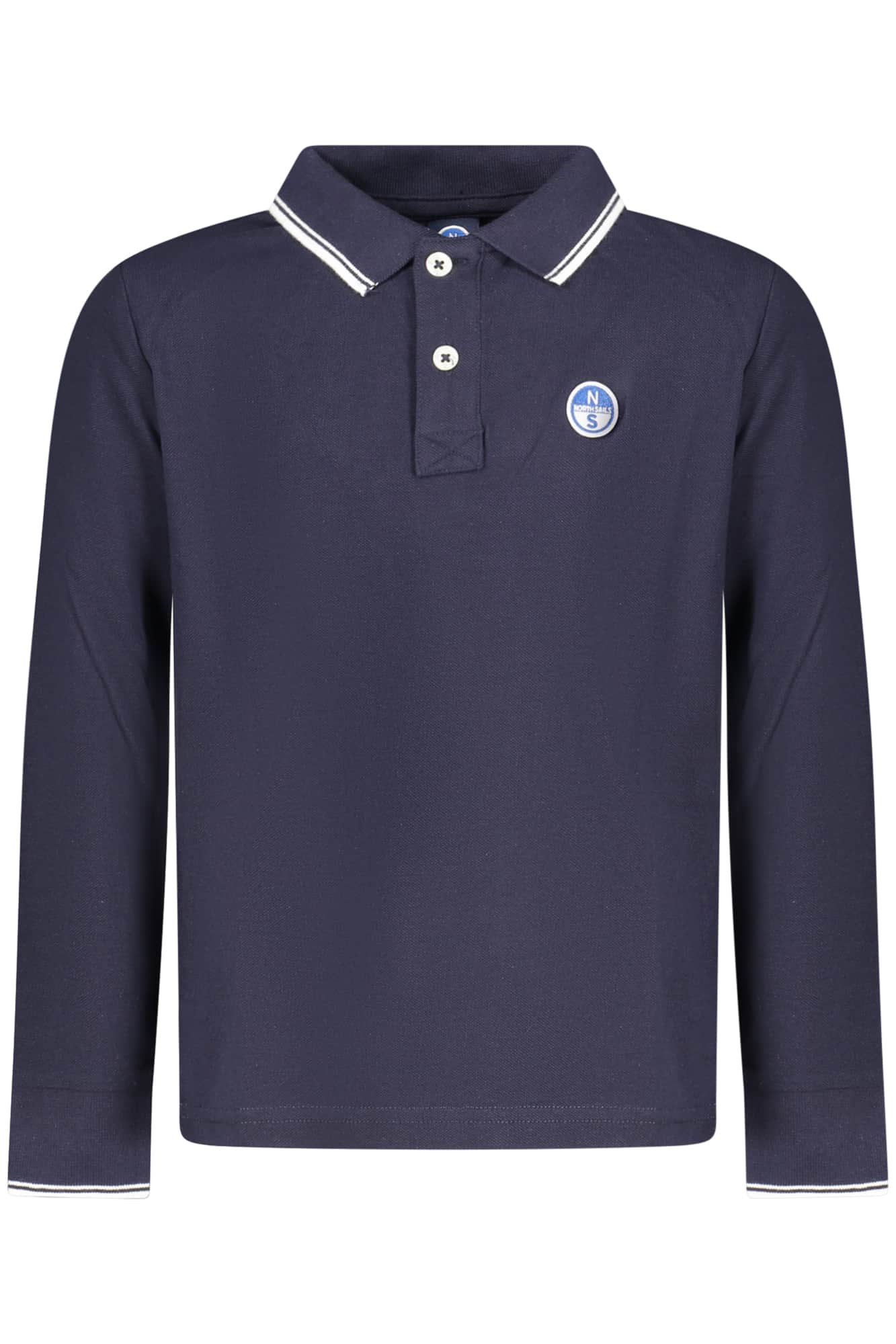 NORTH SAILS KIDS' LONG-SLEEVED POLO SHIRT, RED