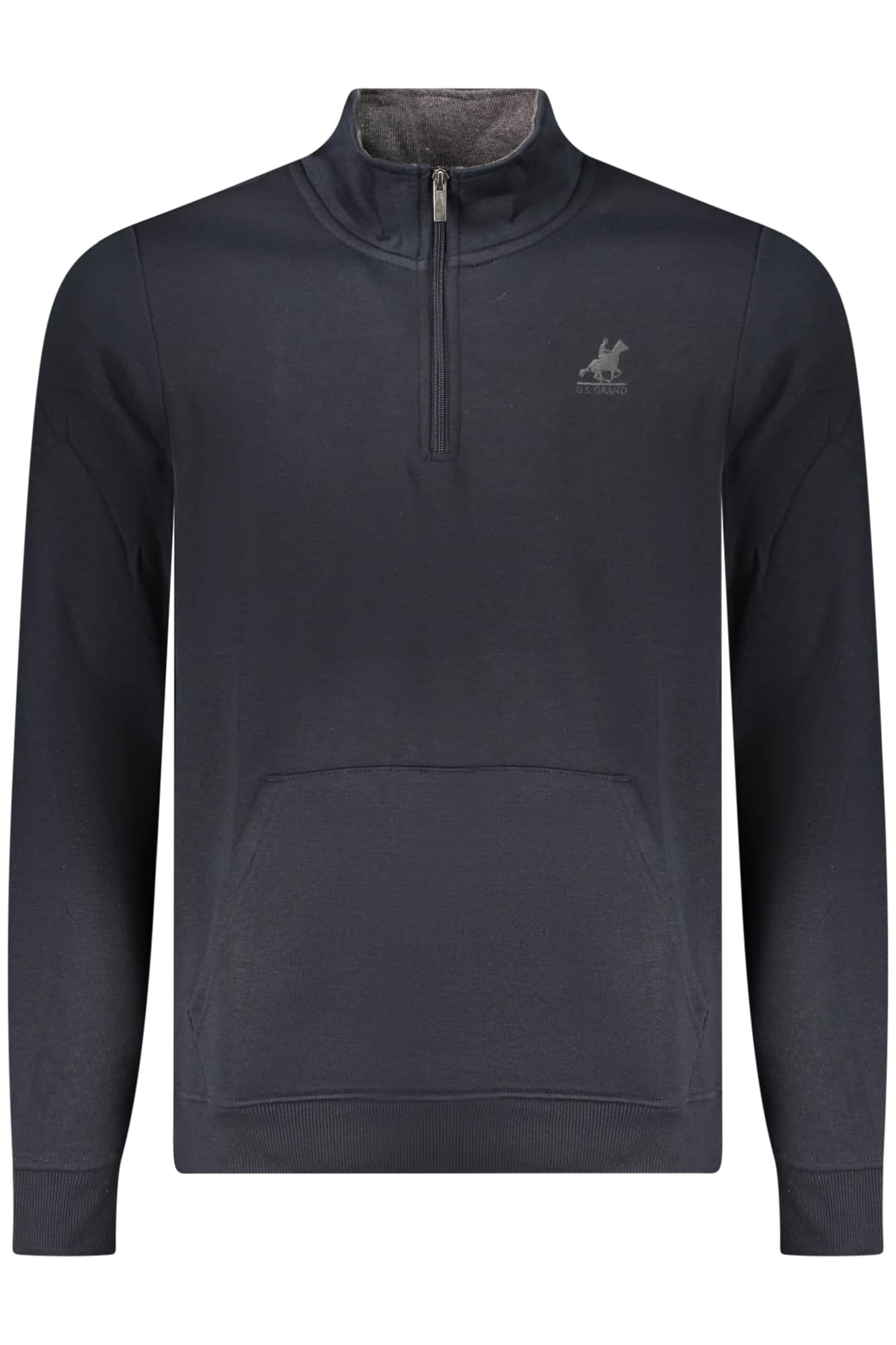 US GRAND MEN'S BLUE ZIP-UP SWEATSHIRT