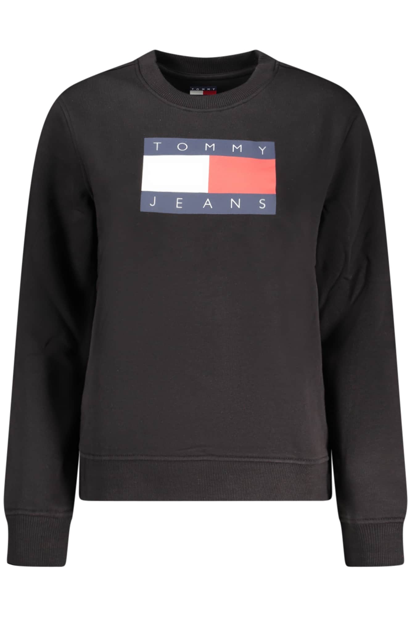 TOMMY HILFIGER WOMEN'S BLACK ZIP-UP SWEATSHIRT