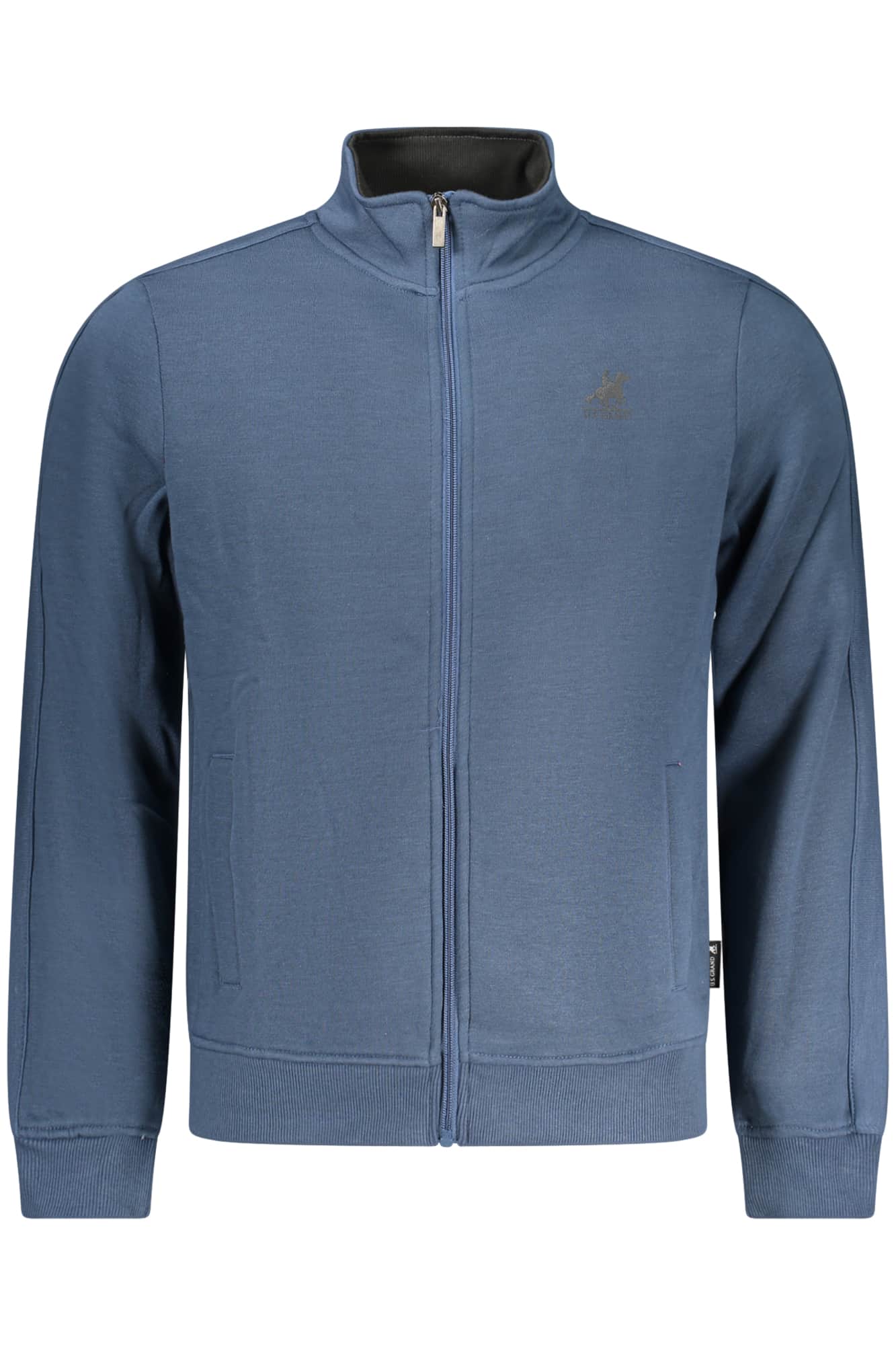 US GRAND MEN'S BLUE ZIP-UP SWEATSHIRT