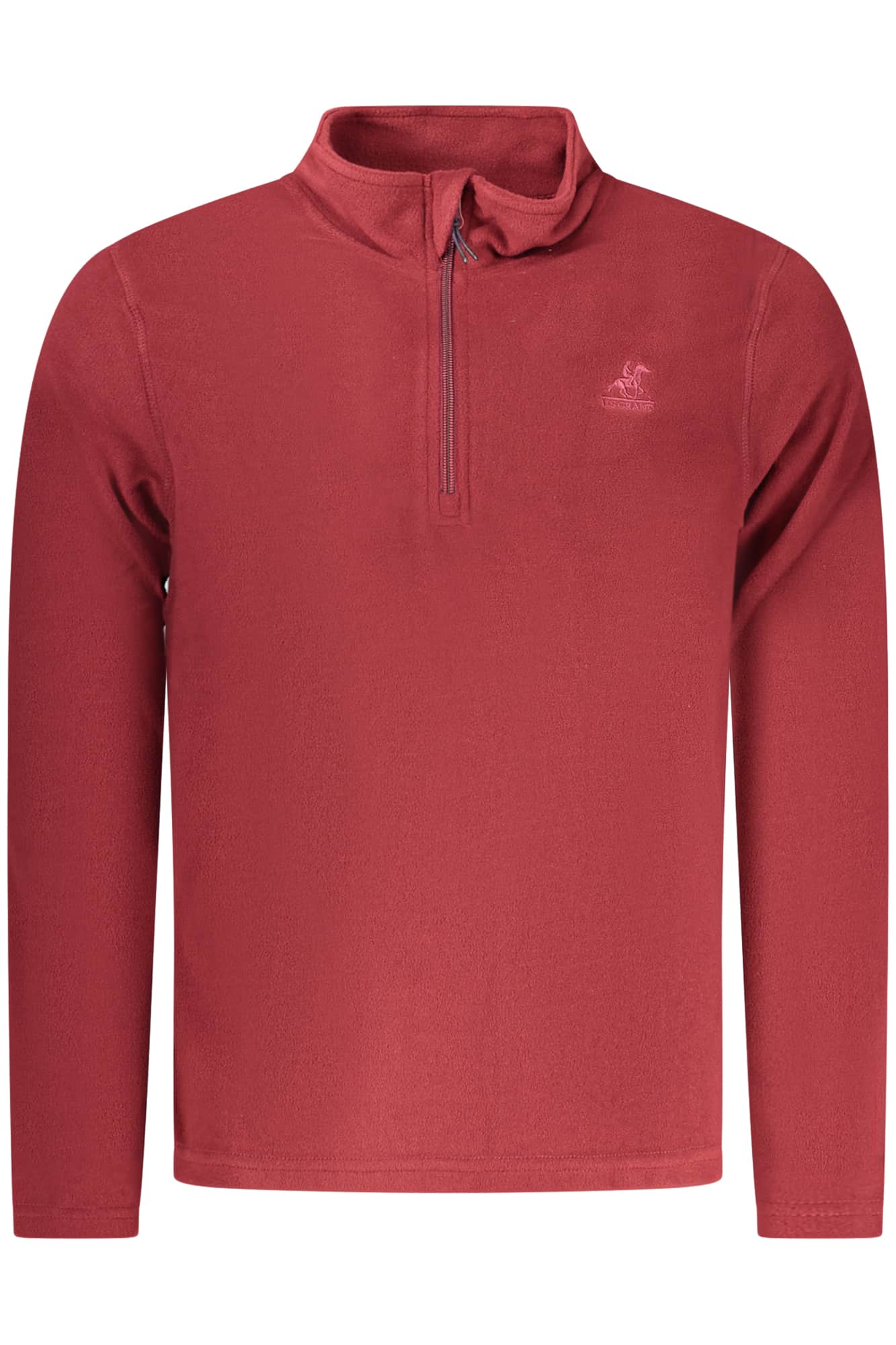 US GRAND MEN'S RED ZIP-UP SWEATSHIRT
