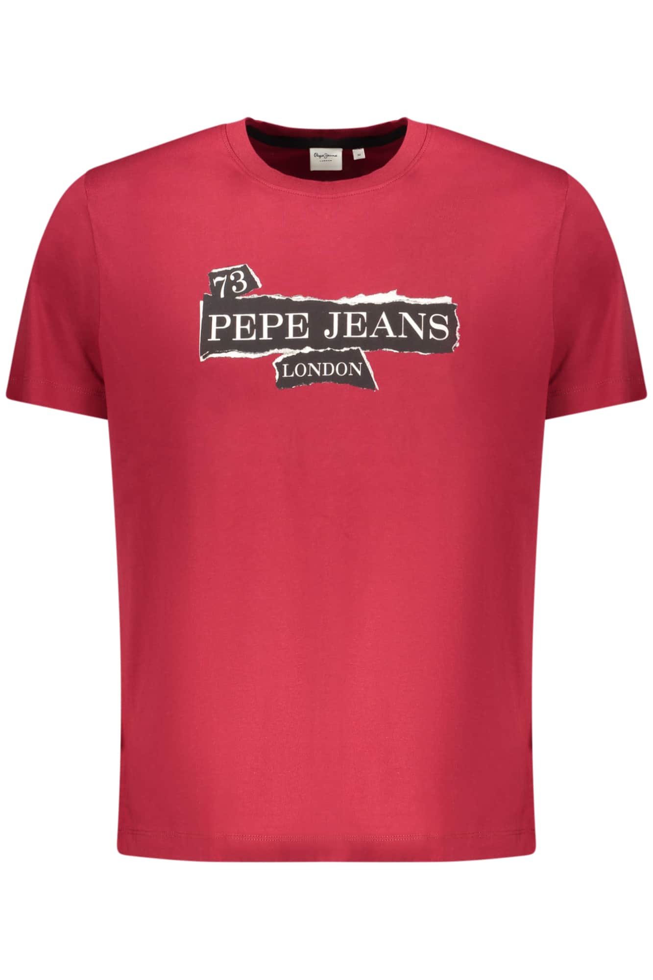 PEPE JEANS MEN'S SHORT-SLEEVED T-SHIRT, RED