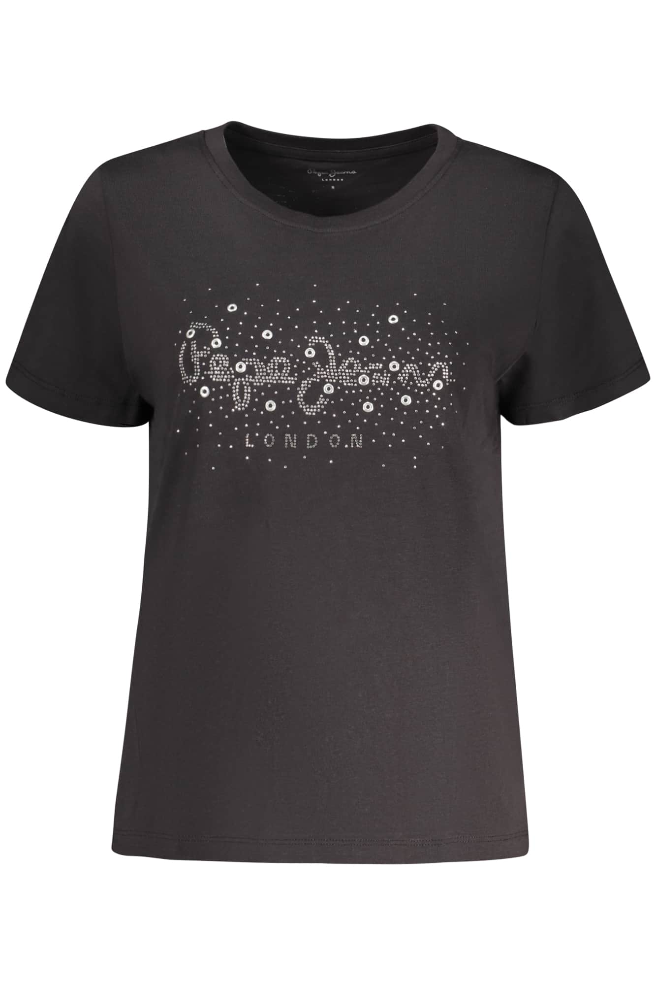 PEPE JEANS WOMEN'S SHORT-SLEEVE T-SHIRT BLACK
