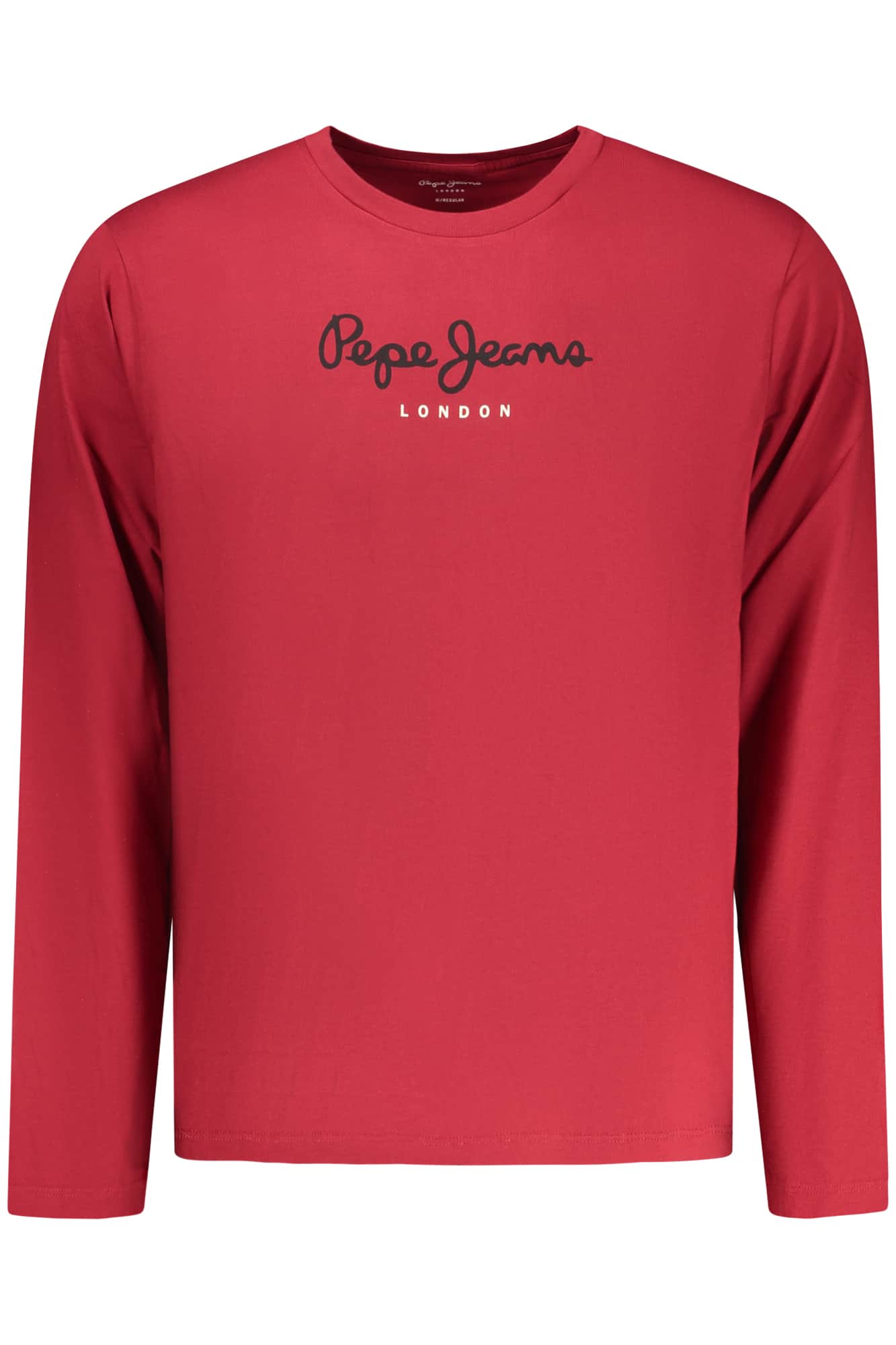 PEPE JEANS MEN'S LONG-SLEEVED T-SHIRT, RED