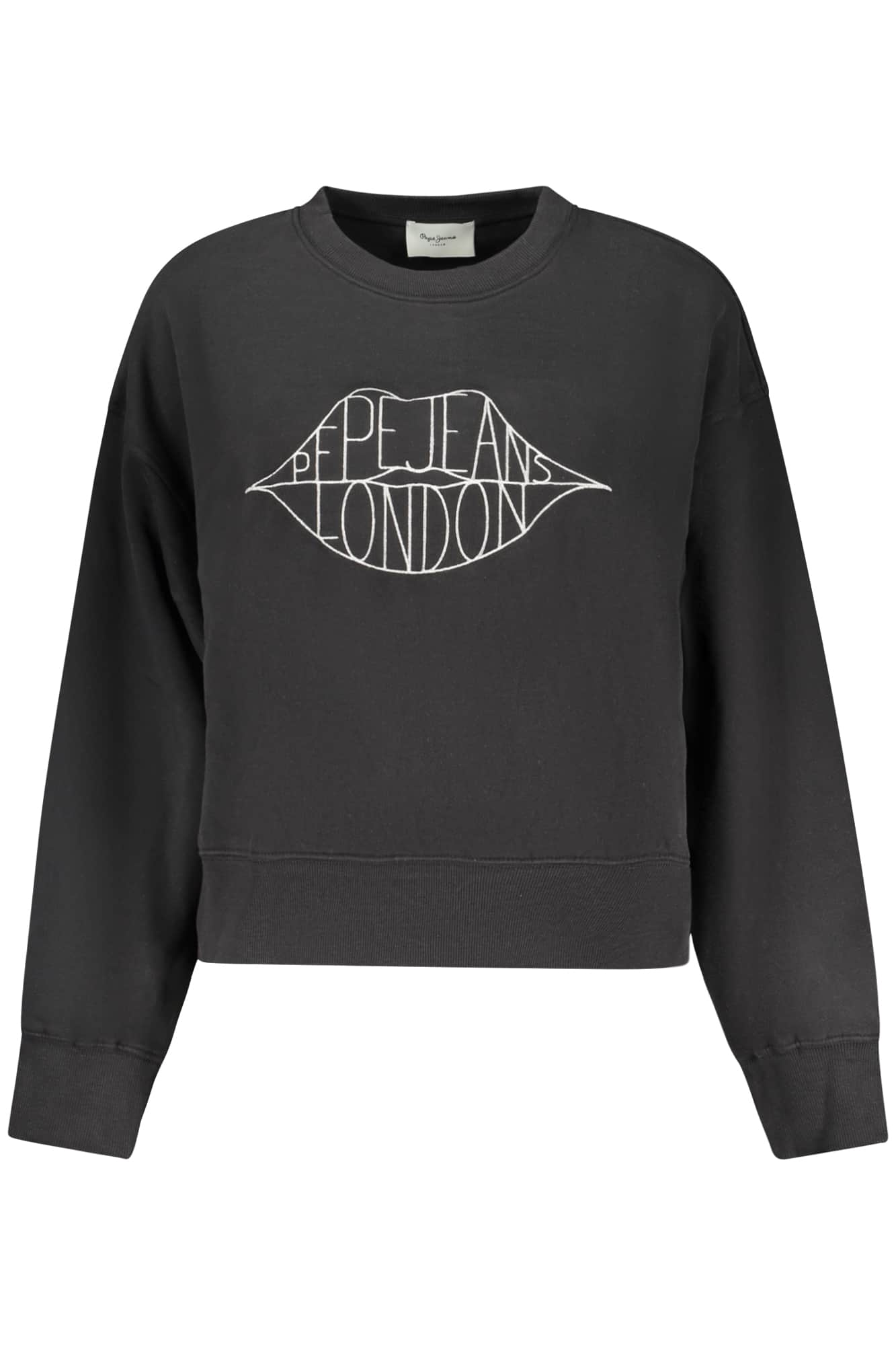 PEPE JEANS WOMEN'S WHITE ZIP-UP SWEATSHIRT