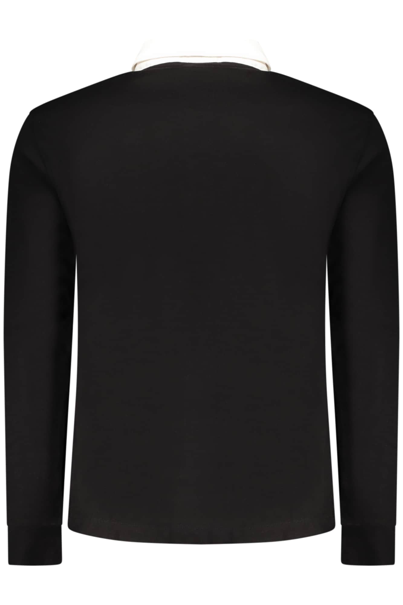 PEPE JEANS MEN'S LONG-SLEEVED POLO SHIRT, BLACK