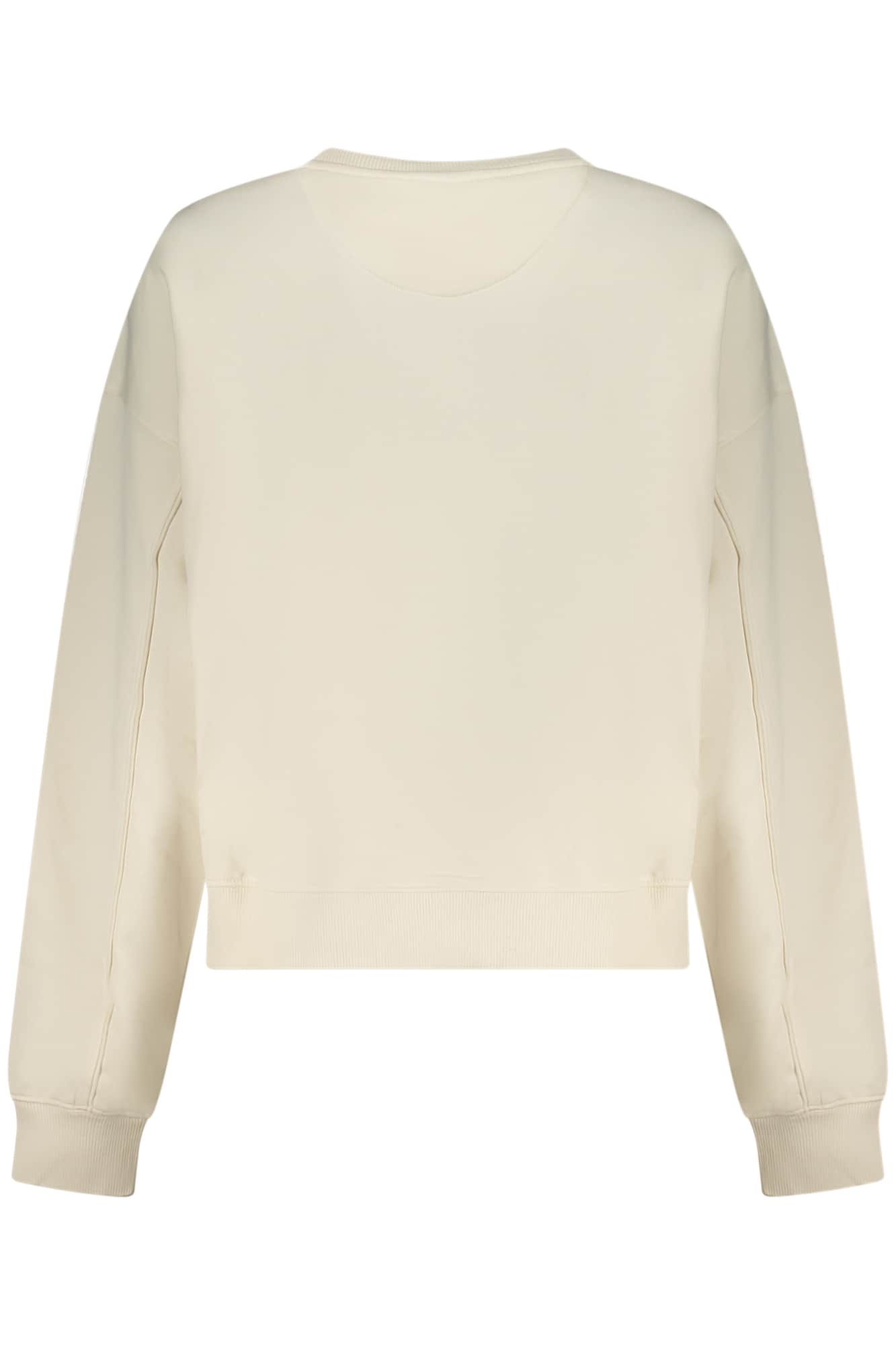 GUESS JEANS WOMEN'S WHITE ZIP-UP SWEATSHIRT