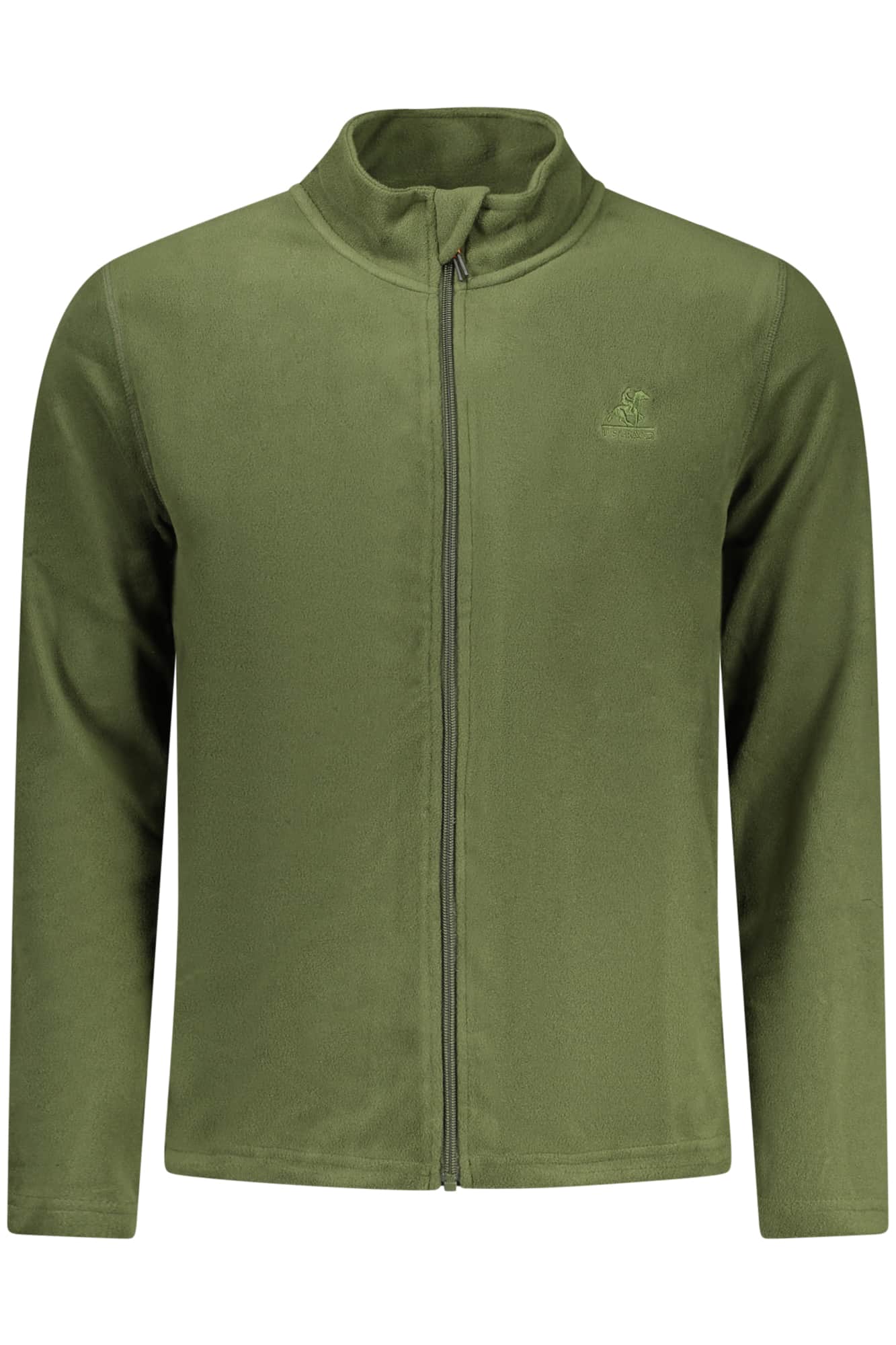 US GRAND MEN'S GREEN ZIP-UP SWEATSHIRT