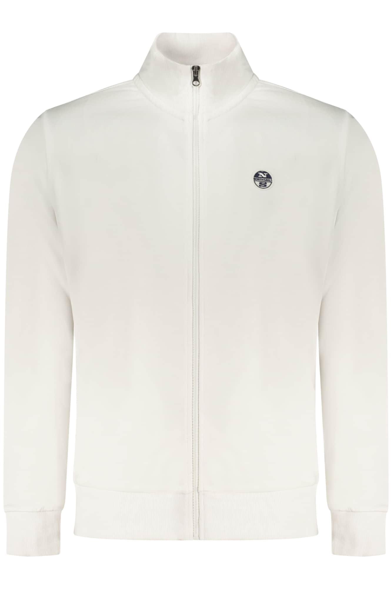 NORTH SAILS MEN'S WHITE ZIP-UP SWEATSHIRT