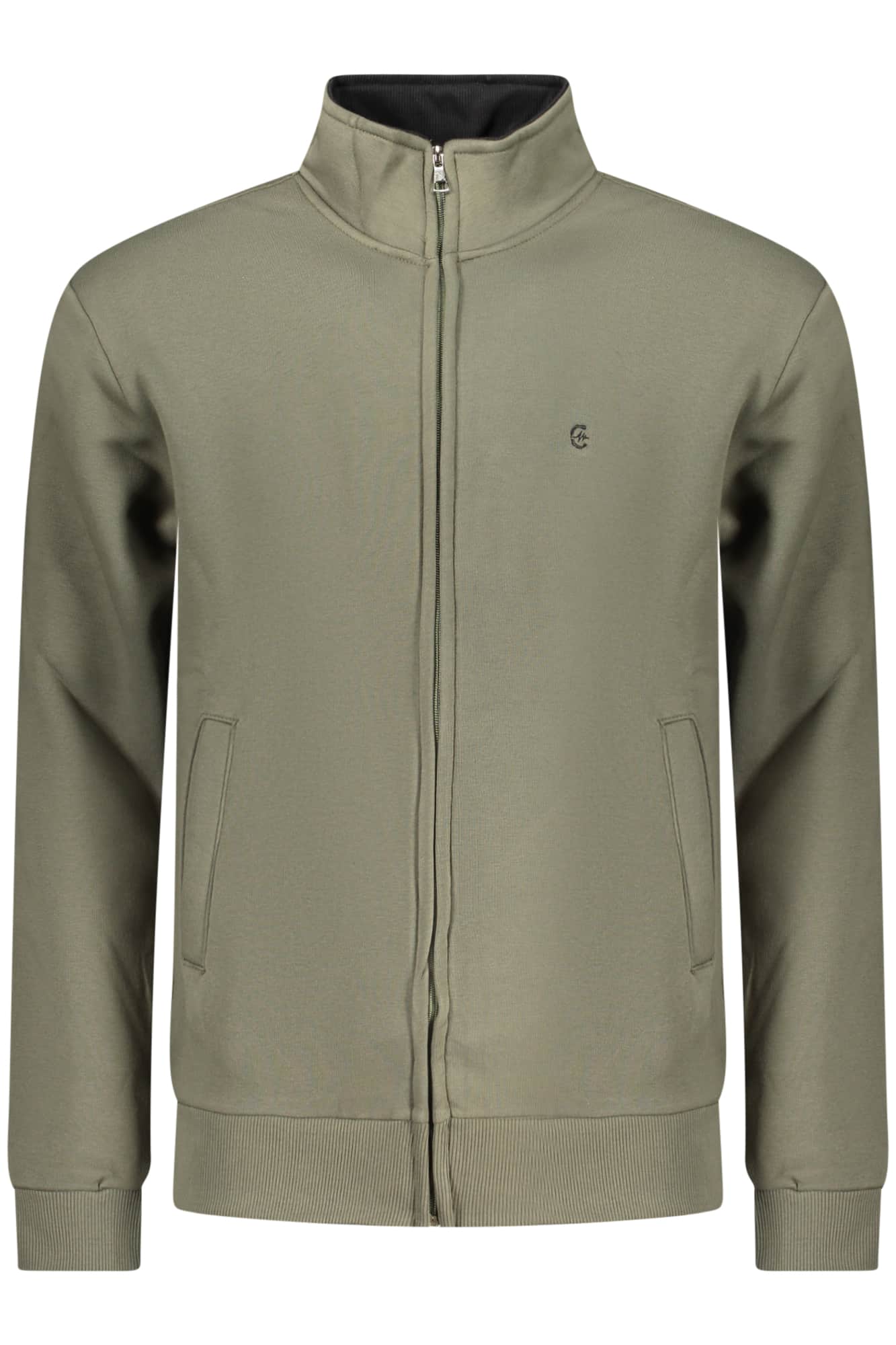 COVERI MOVING MEN'S BLUE ZIP-UP SWEATSHIRT