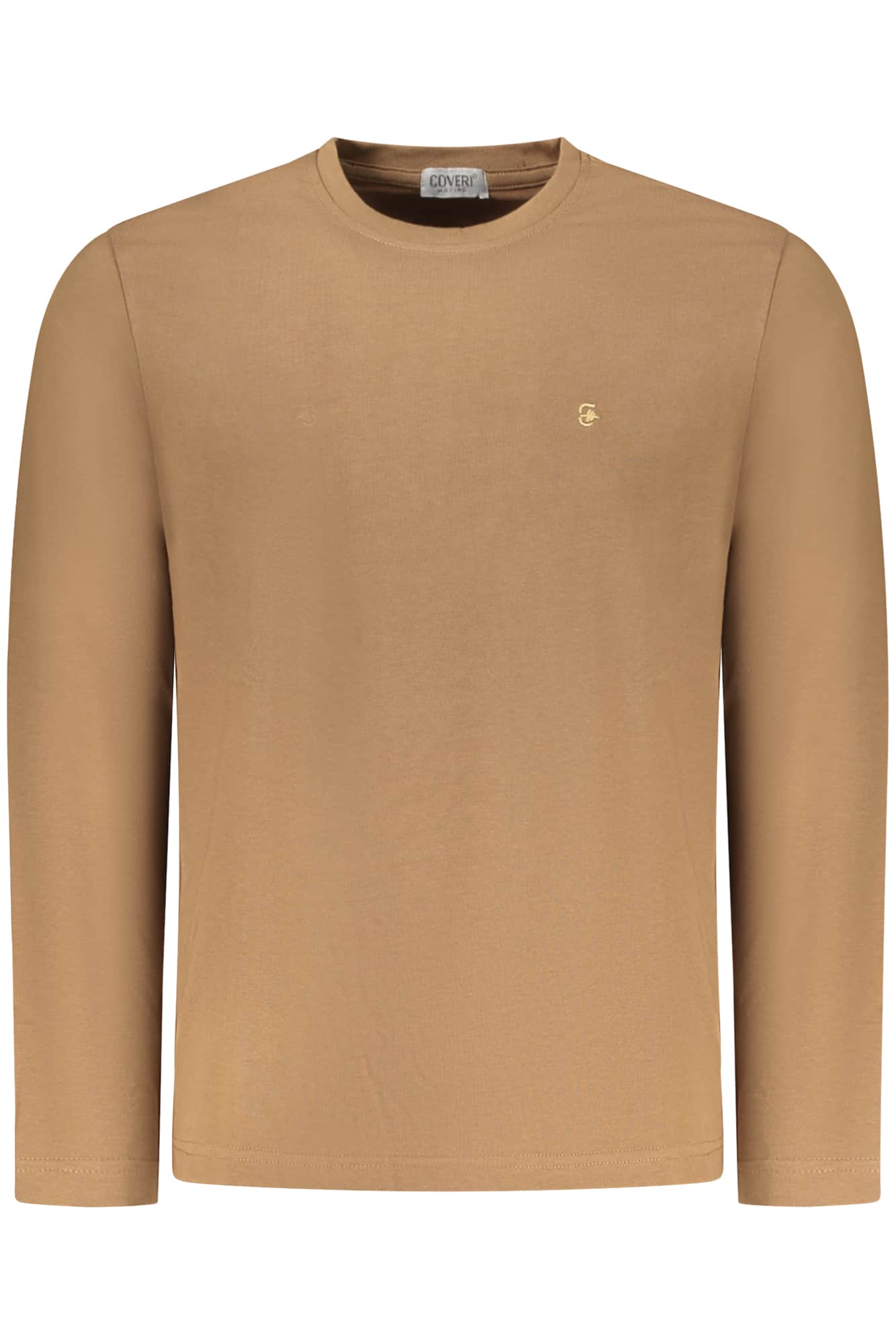 COVERI MOVING MEN'S LONG-SLEEVED T-SHIRT, BROWN