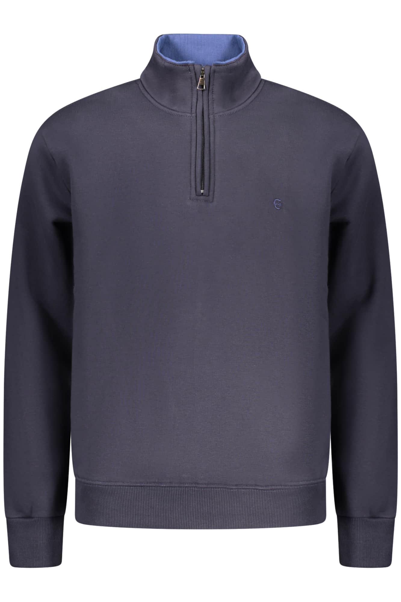 COVERI MOVING MEN'S BLUE ZIP-LESS SWEATSHIRT