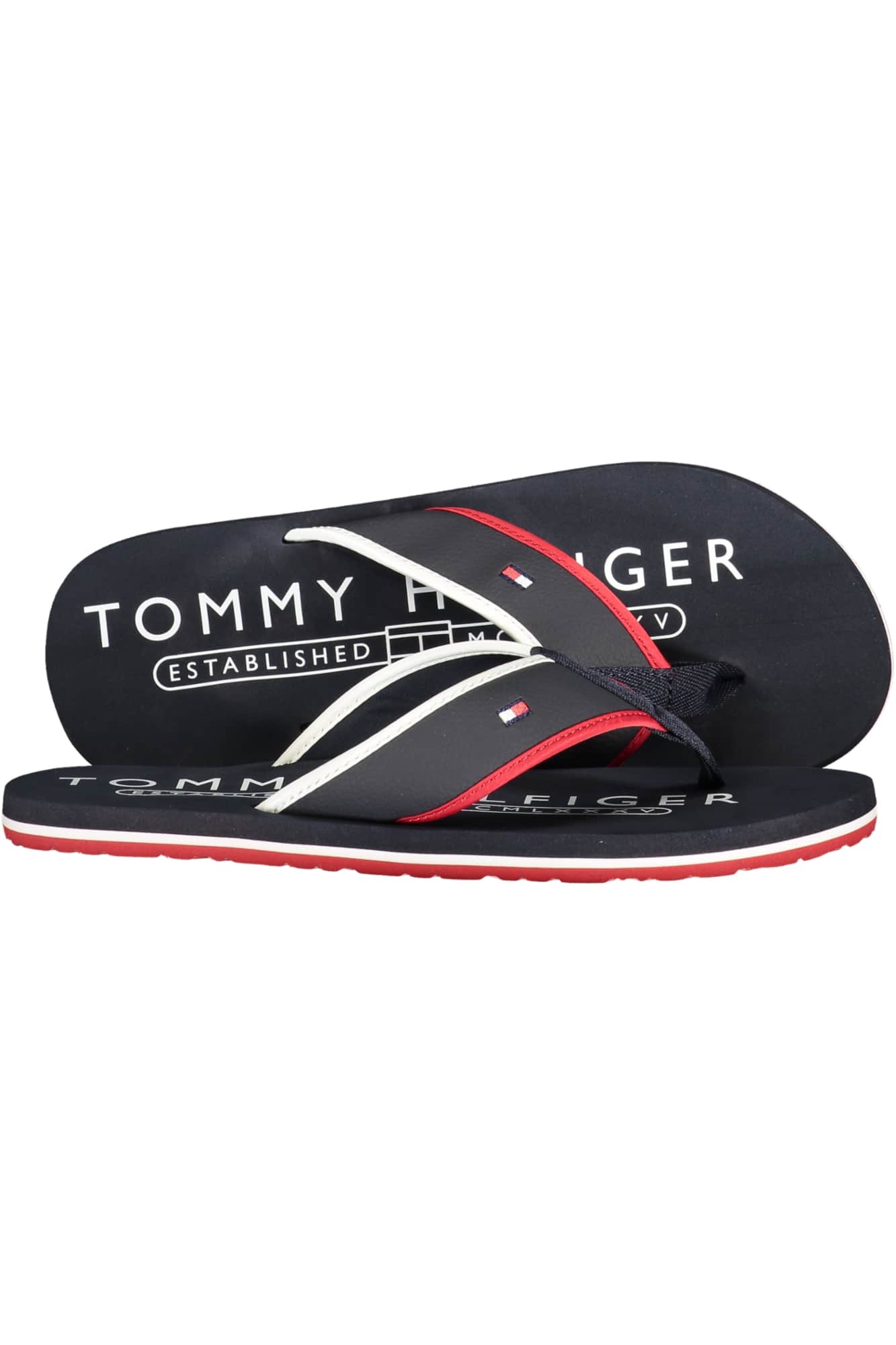 TOMMY HILFIGER HEREN BLAUW SLIPPERS
