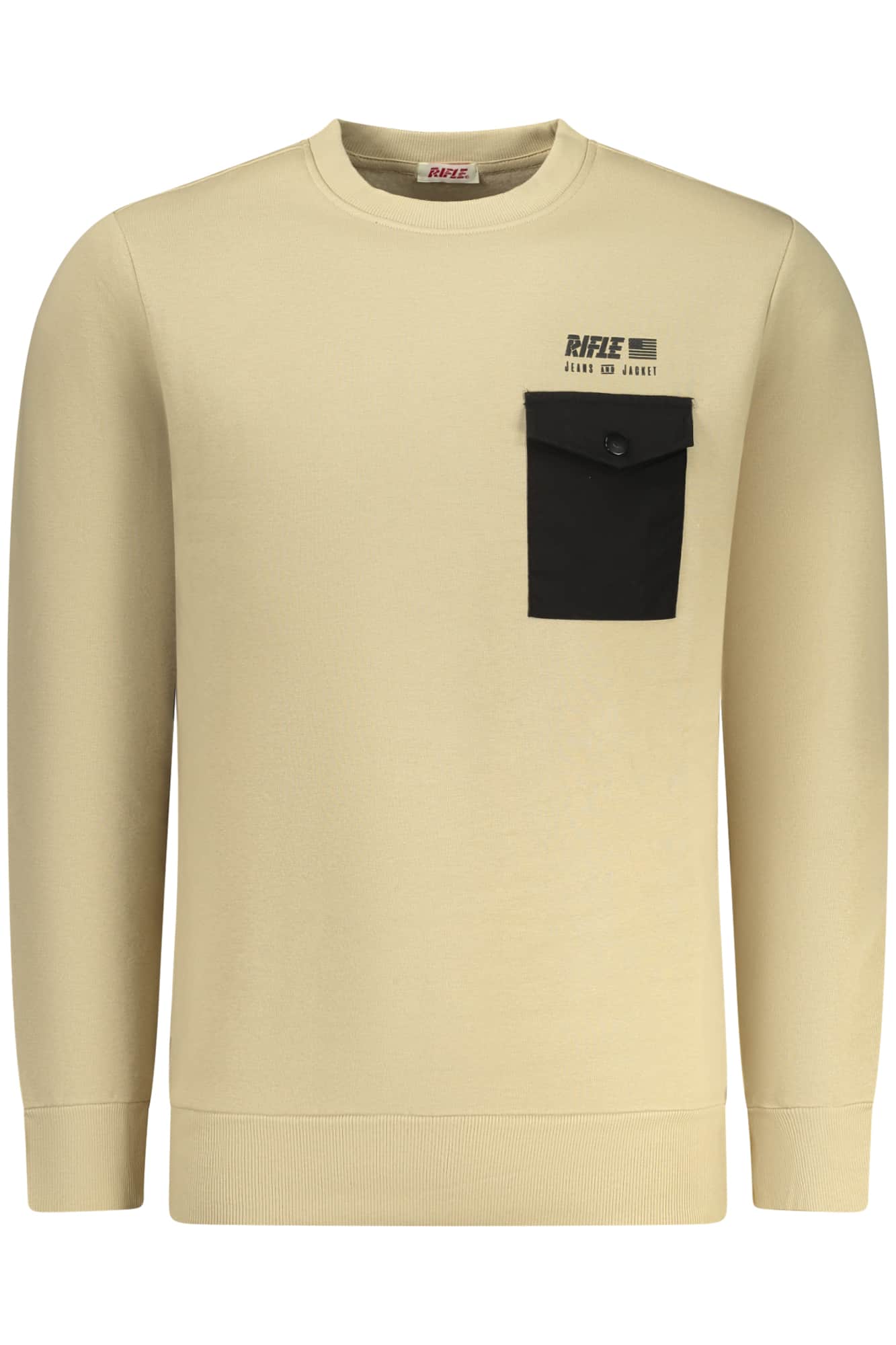 RIFLE MEN'S ZIP-UP SWEATSHIRT BEIGE